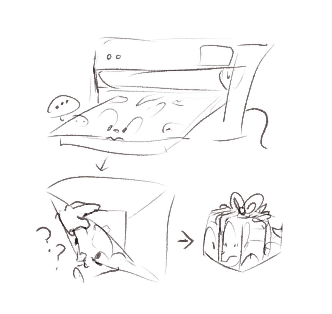 2021 - Gift wrapped - By @sofmallow on Itaku