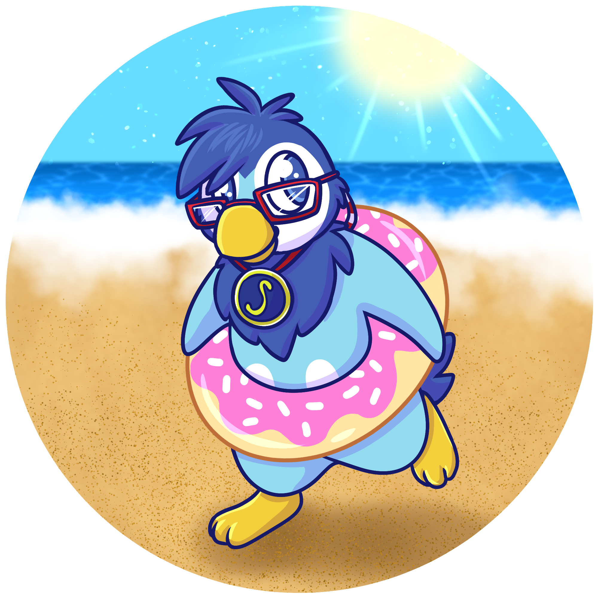 Fun in the Sun! - By @benguin on Itaku