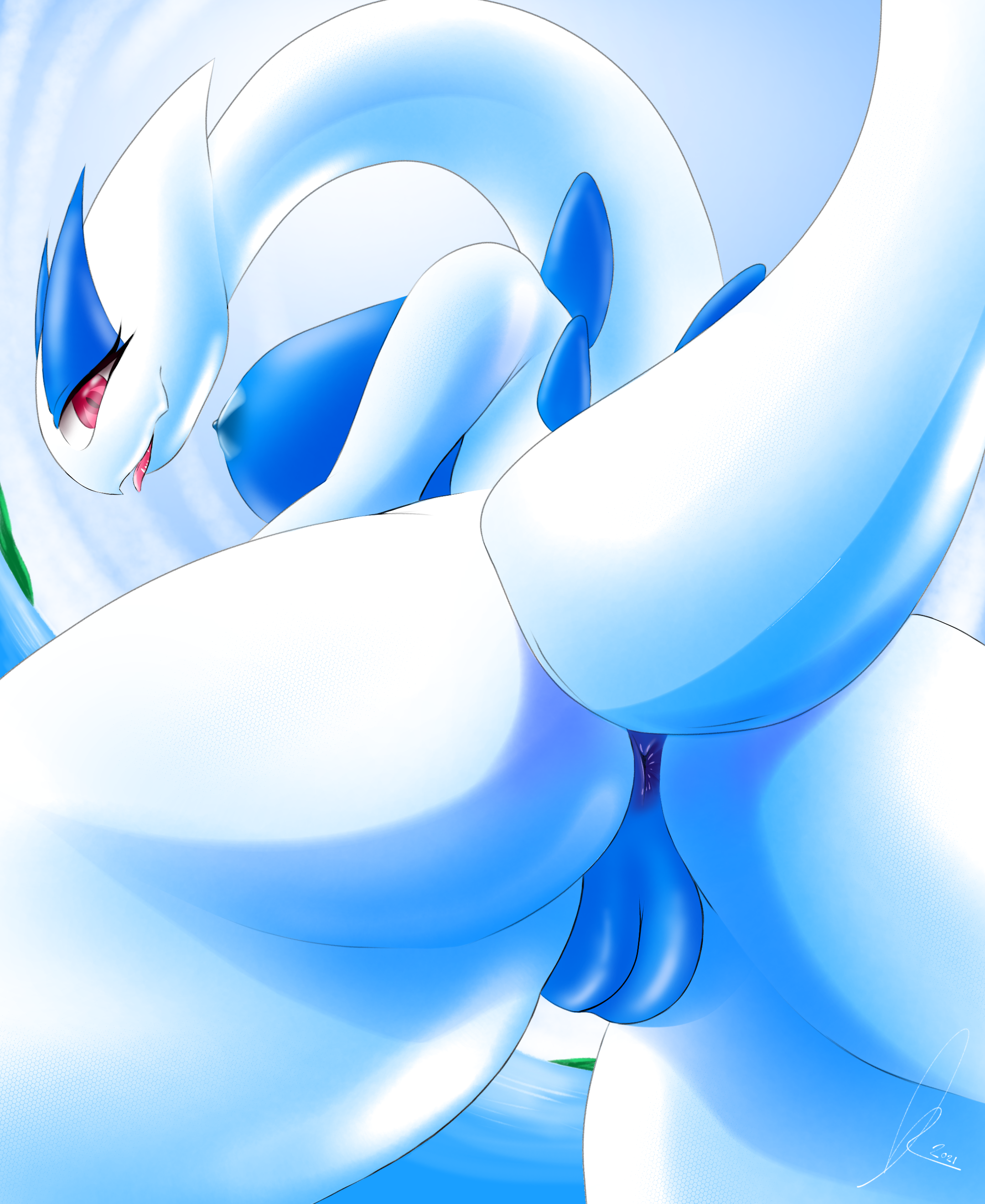 Anthro Lugia - By @khanyvor on Itaku.