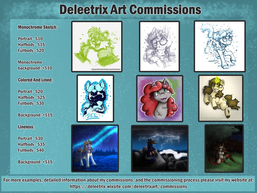 Deleetrix Art Commissions - By @deleetrix on Itaku