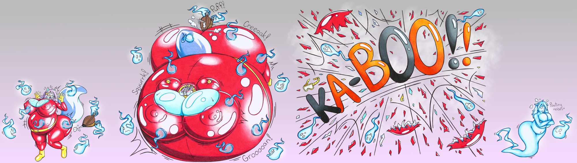 [C] Paranormal Surprise! [Inflation/Popping] - By @kitty123 on Itaku
