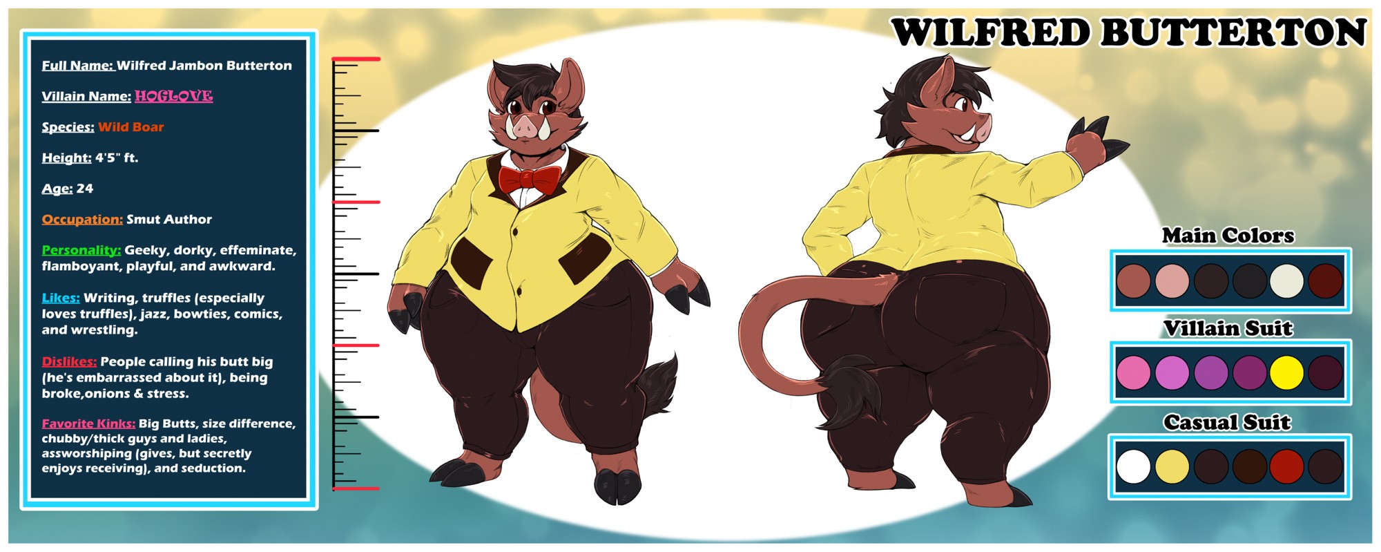 Wilfred Butterton Reference Sheet - By @doctorsoul on Itaku