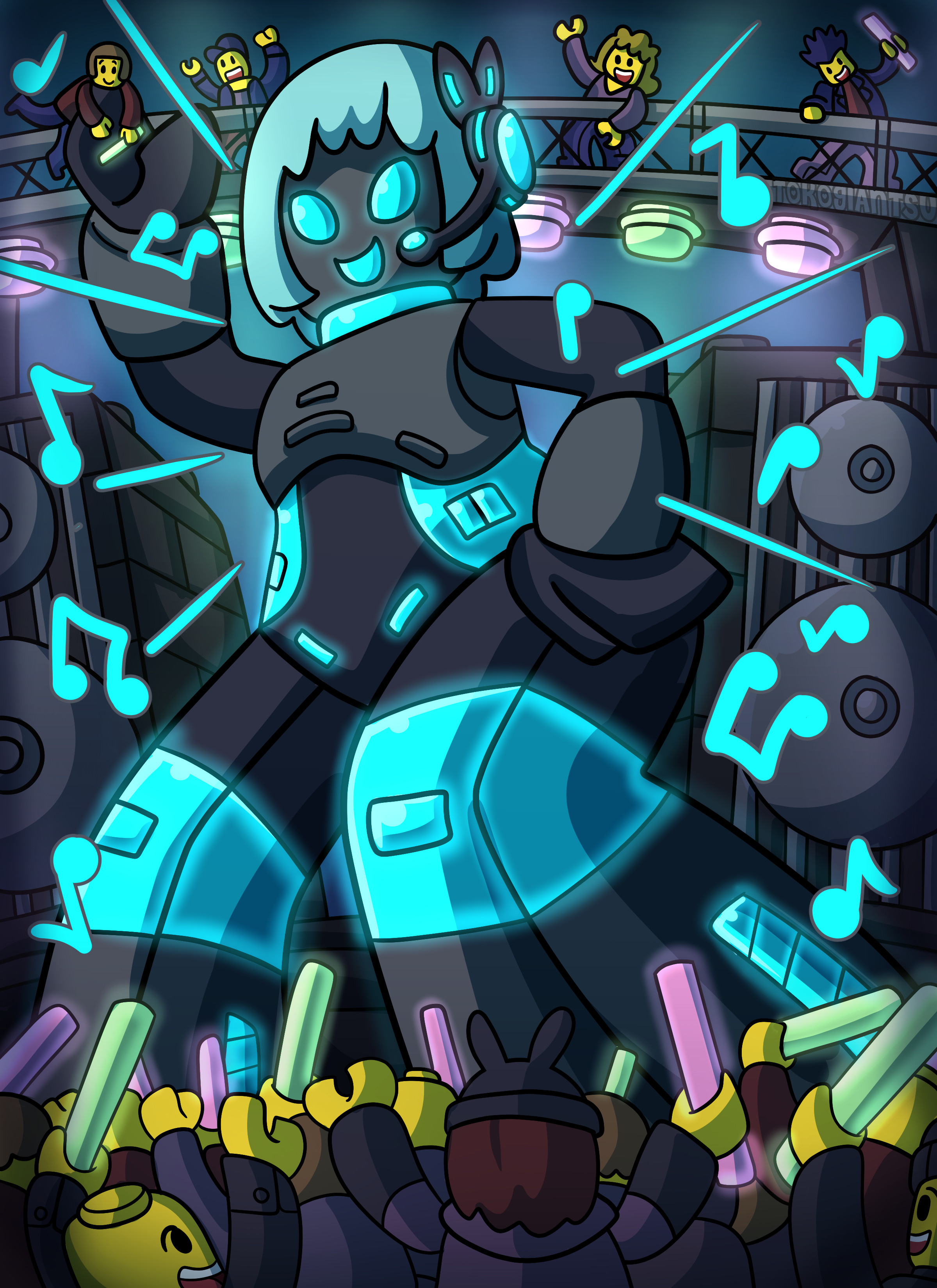 GTS - COM - Melody popstar Lego Concert - By @tokogiantsu on Itaku
