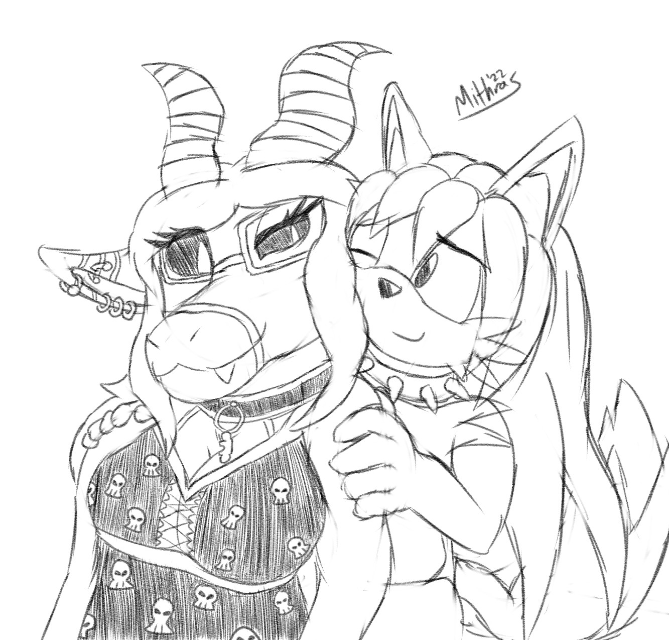 December 23: Comforting Arya - By @leafmithras on Itaku