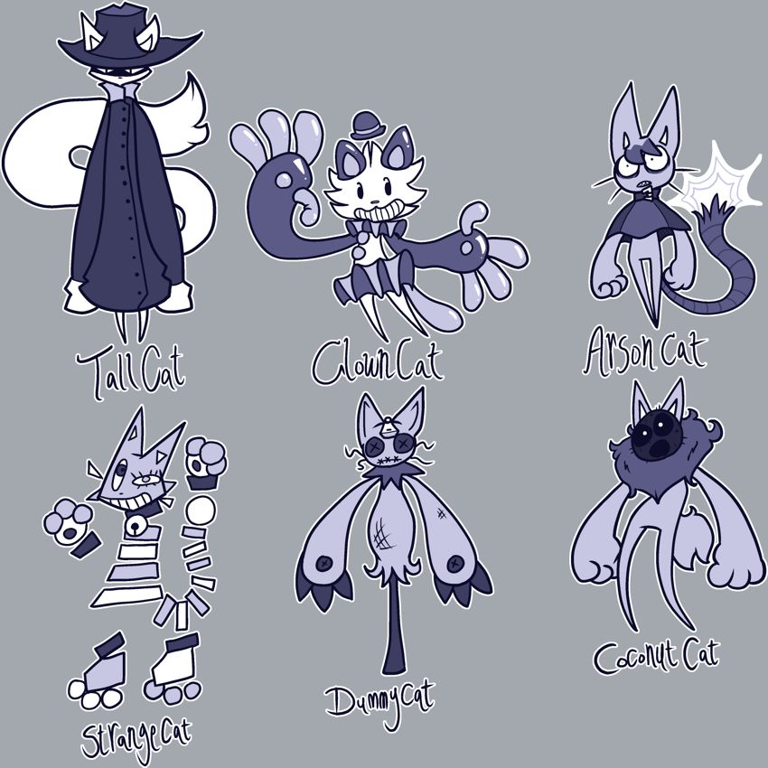 Cat Batch 2 - By @goldklee on Itaku