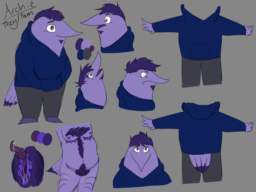 Archie Reference Sheet (Smiling Friends) - By @rowendoesthings on Itaku