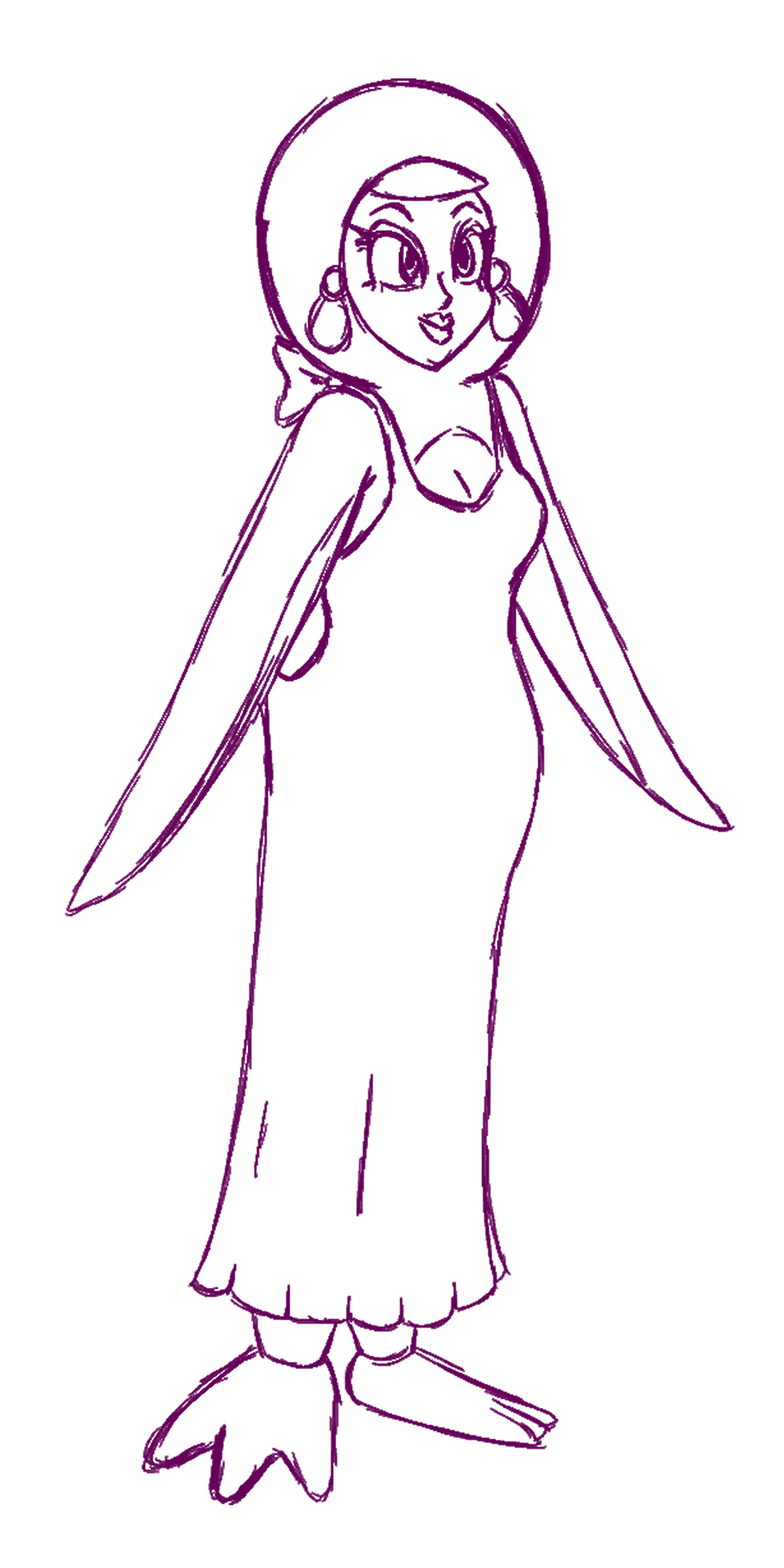 Penguin Pauline - By @kamicciolo on Itaku