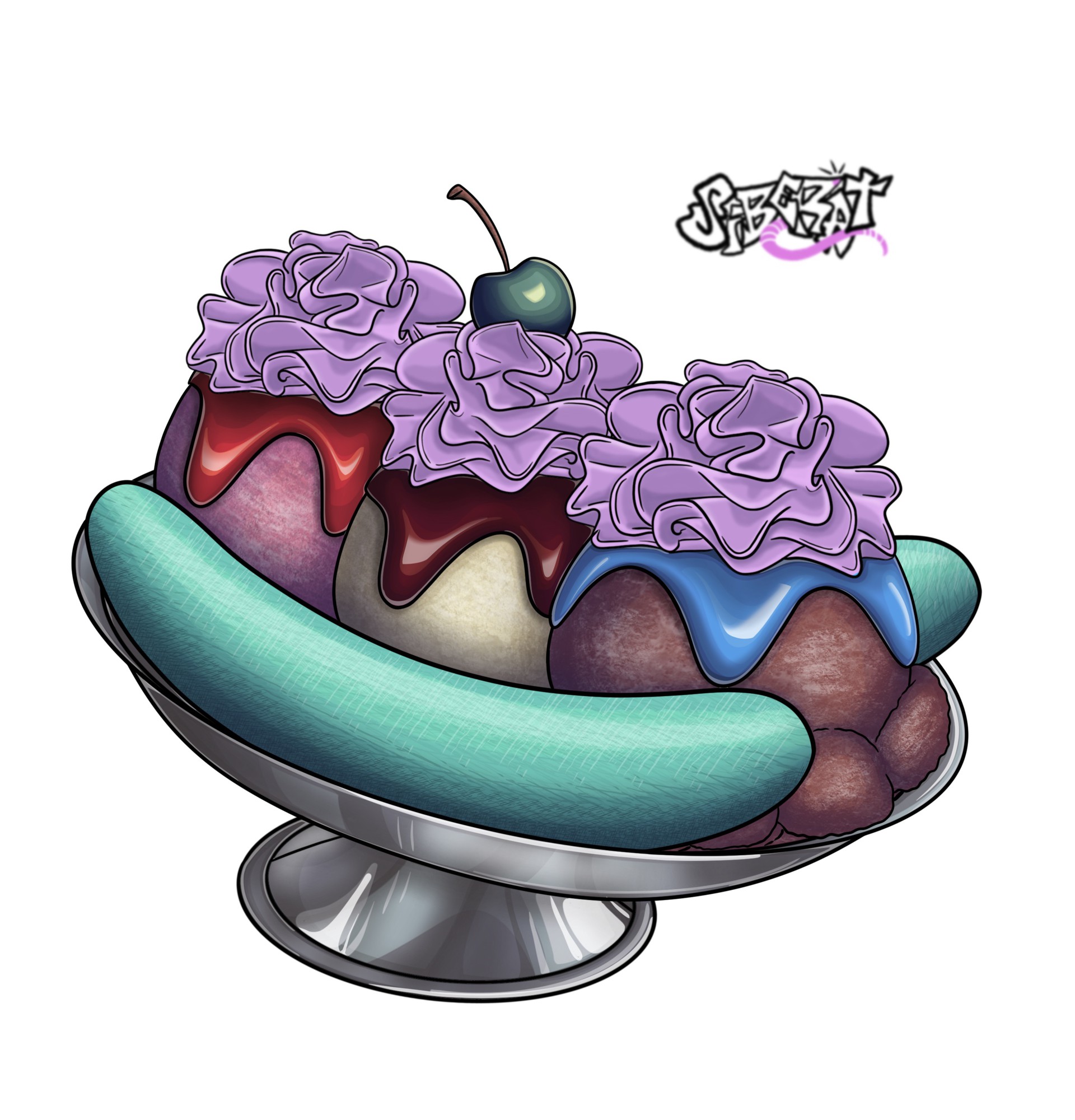 Food illustration 10 - By @siberat on Itaku