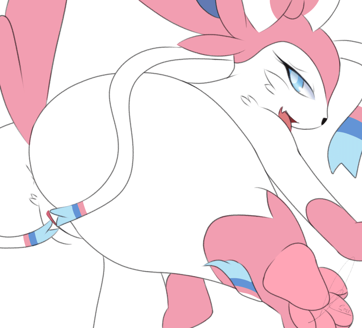 Sylveon animation - By @khanyvor on Itaku.