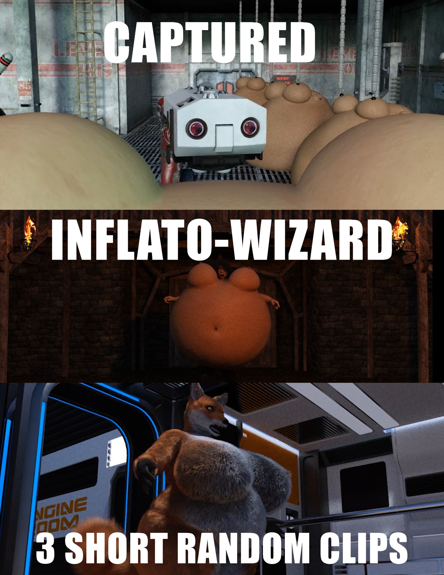 3d Inflation Animations for Sale - By @cleverfoxman on Itaku