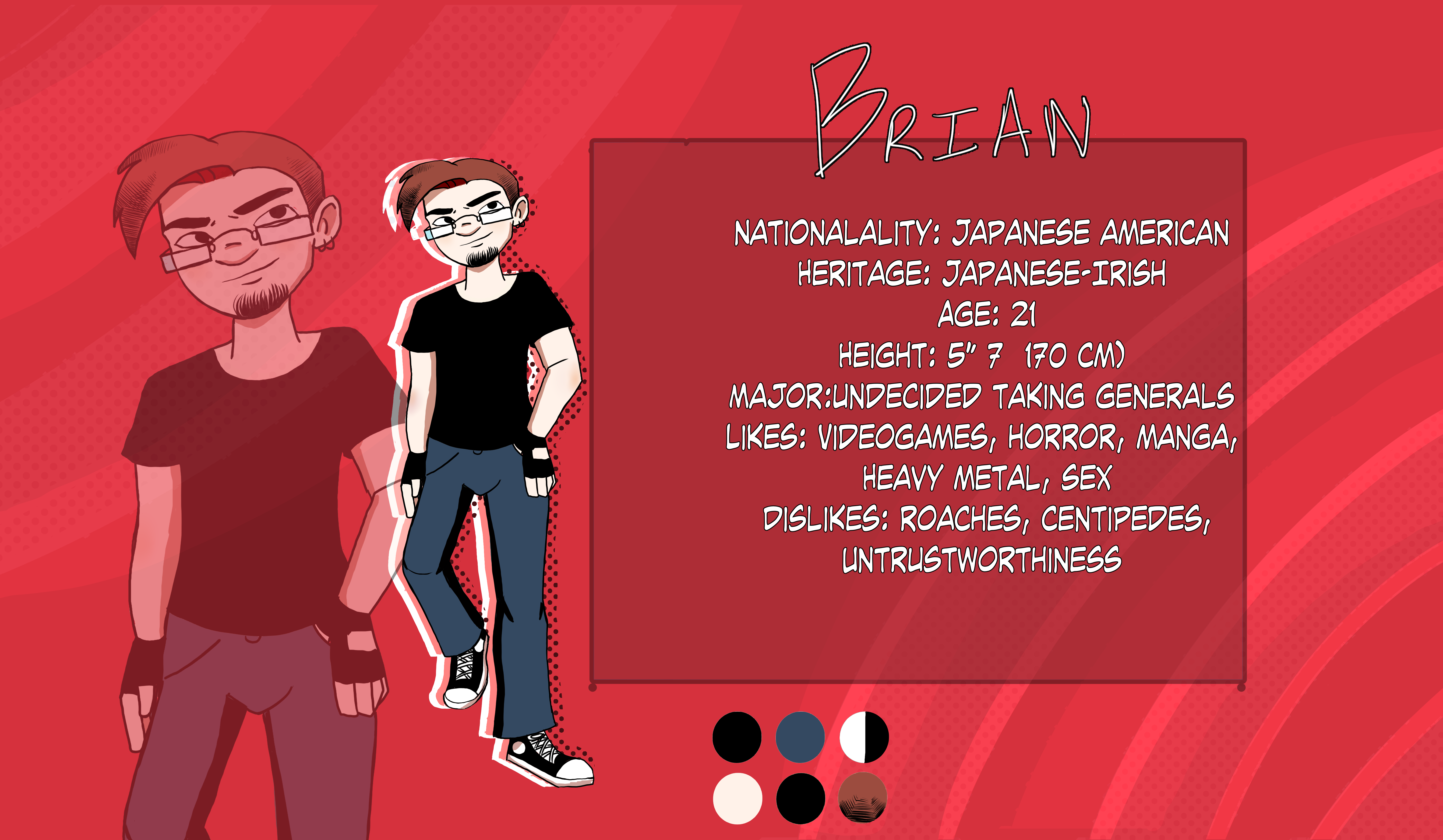 Brian Character Sheet (Part 1 ) - By @peachyjeen on Itaku