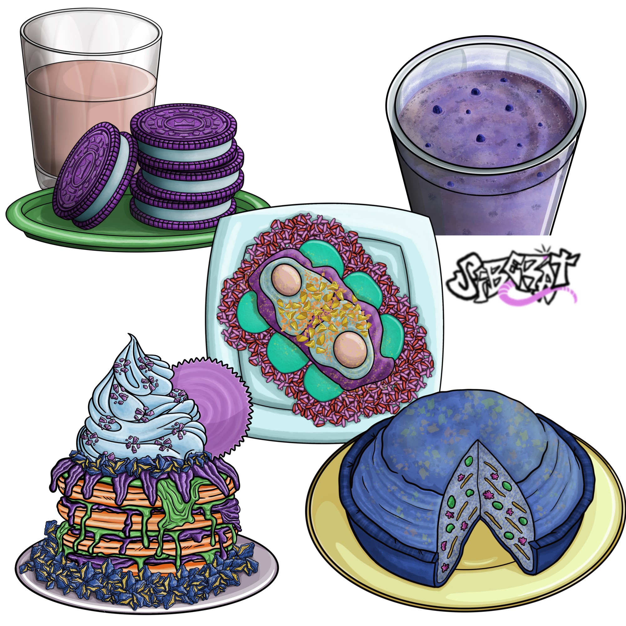 Food art 4 - By @siberat on Itaku