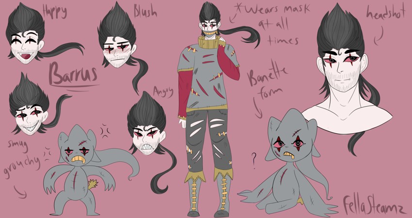 Gifted Reference Sheet #2 - By @fellasteamz on Itaku