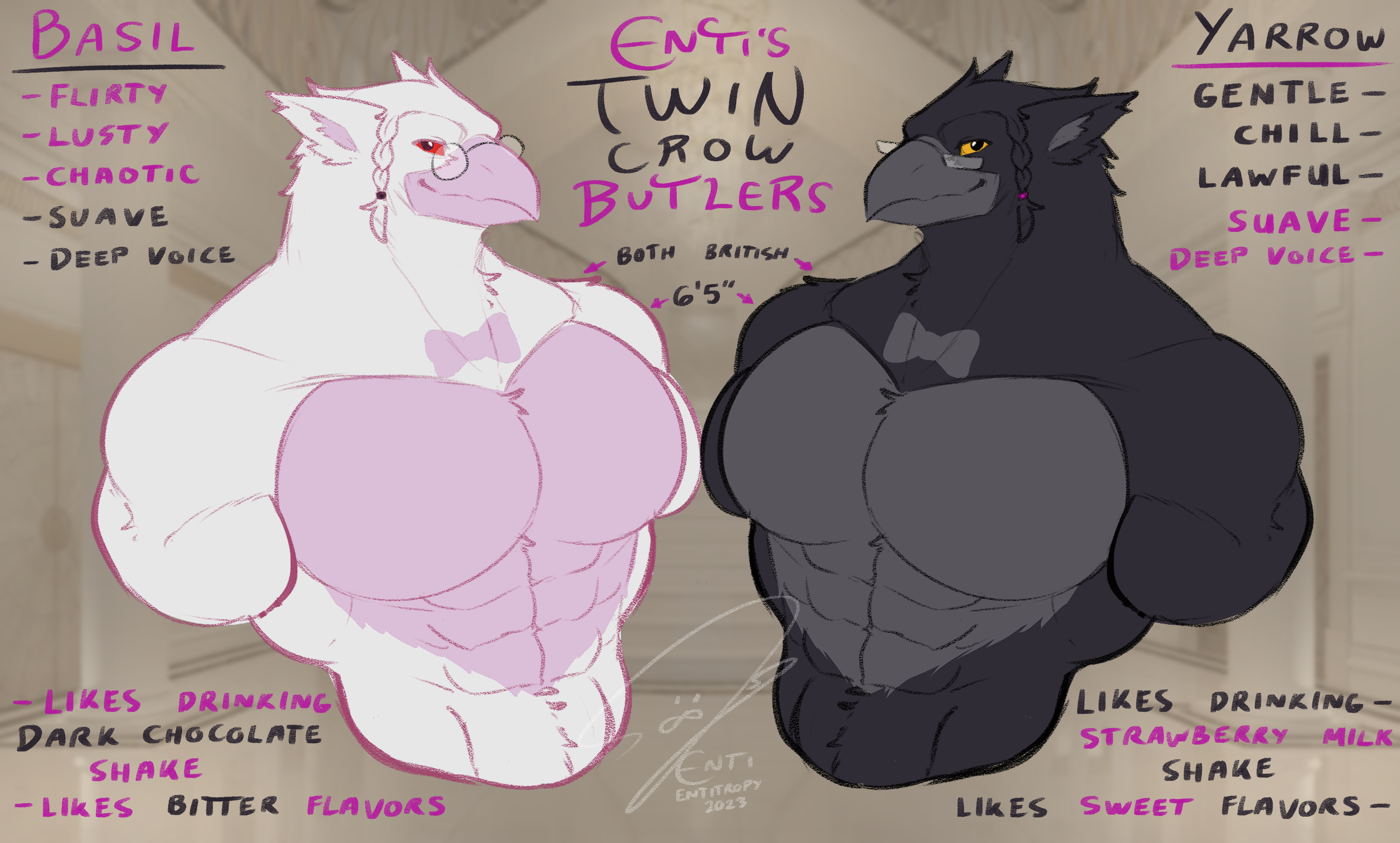 Basil and Yarrow - By @entitropy on Itaku