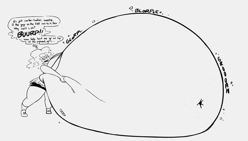[CM] Pre-Game Bloat Up - By @solitaryscribbles on Itaku