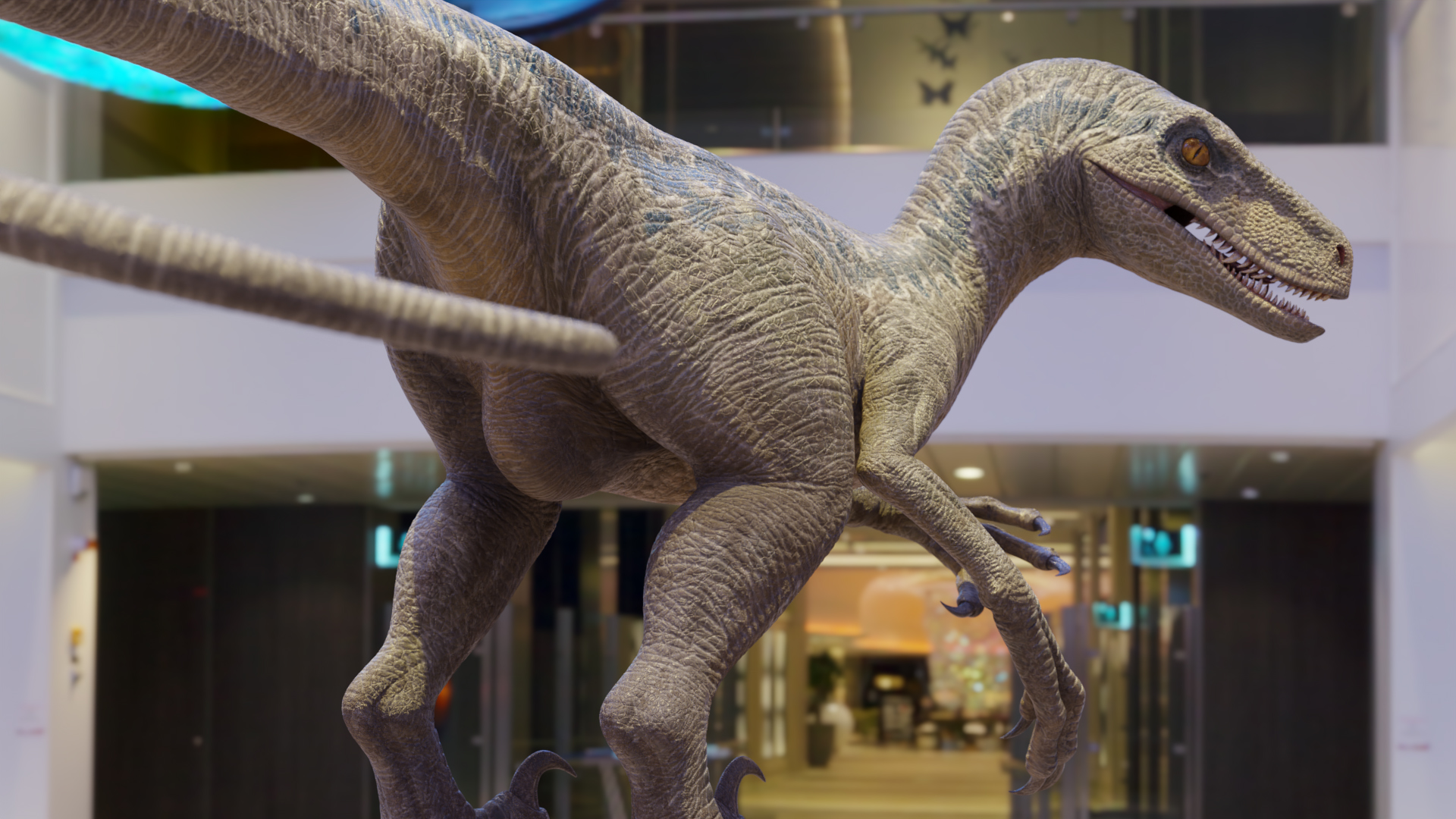 Blue at the mall 2 - By @angrydraconequus on Itaku