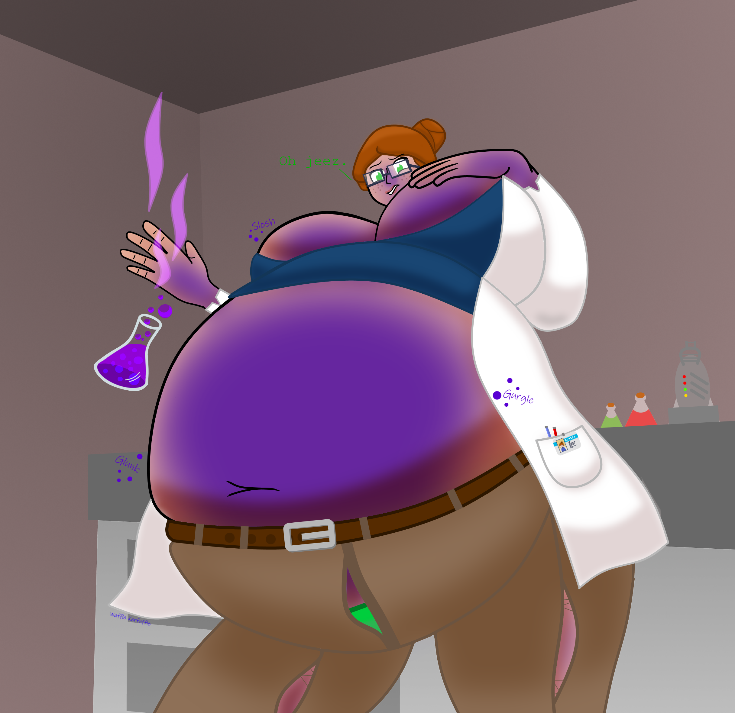 Blueberry Chemistry - By @wafflekerfufle on Itaku