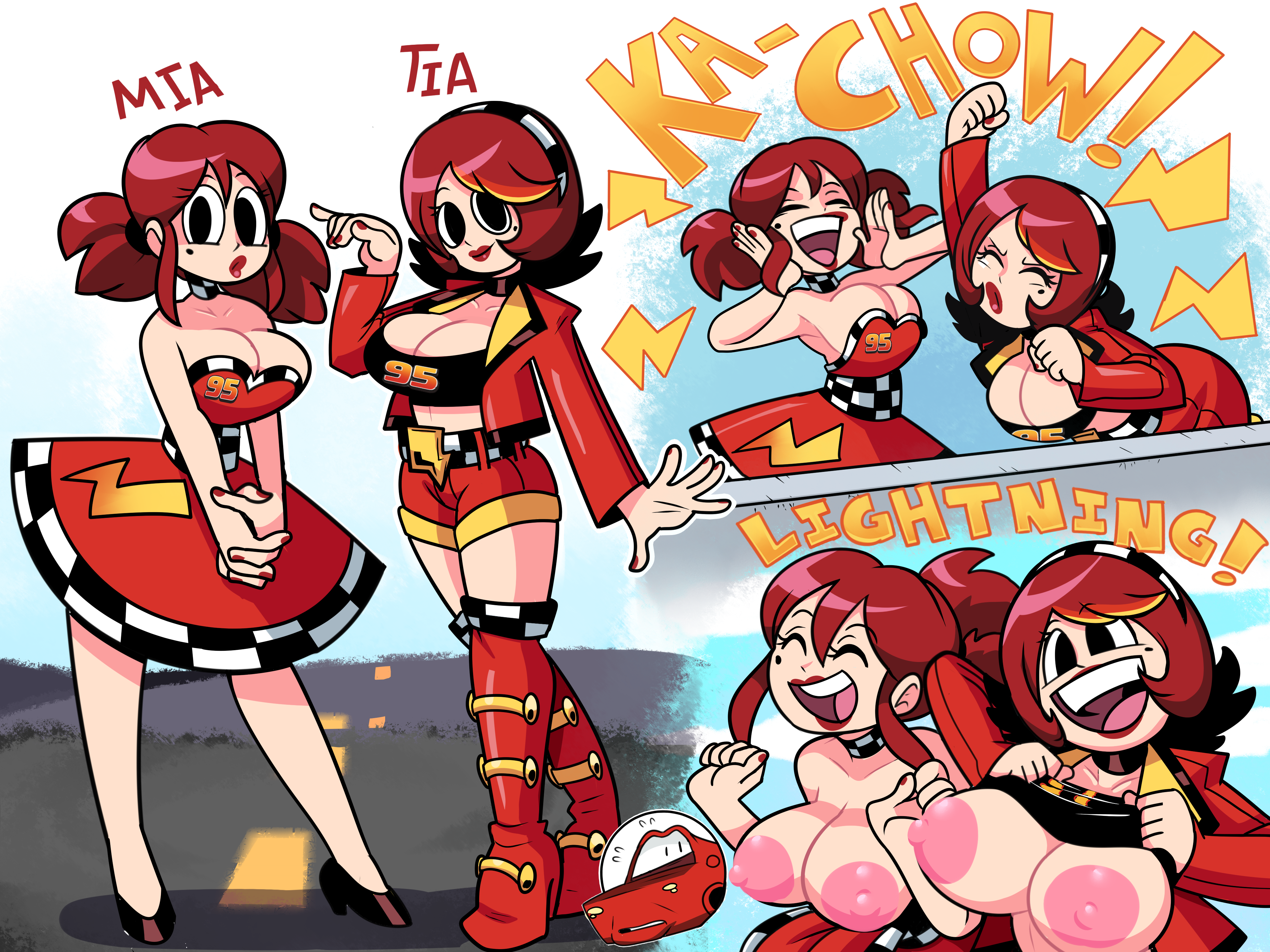 Mia and Tia Gijinka - By @superspoe on Itaku 