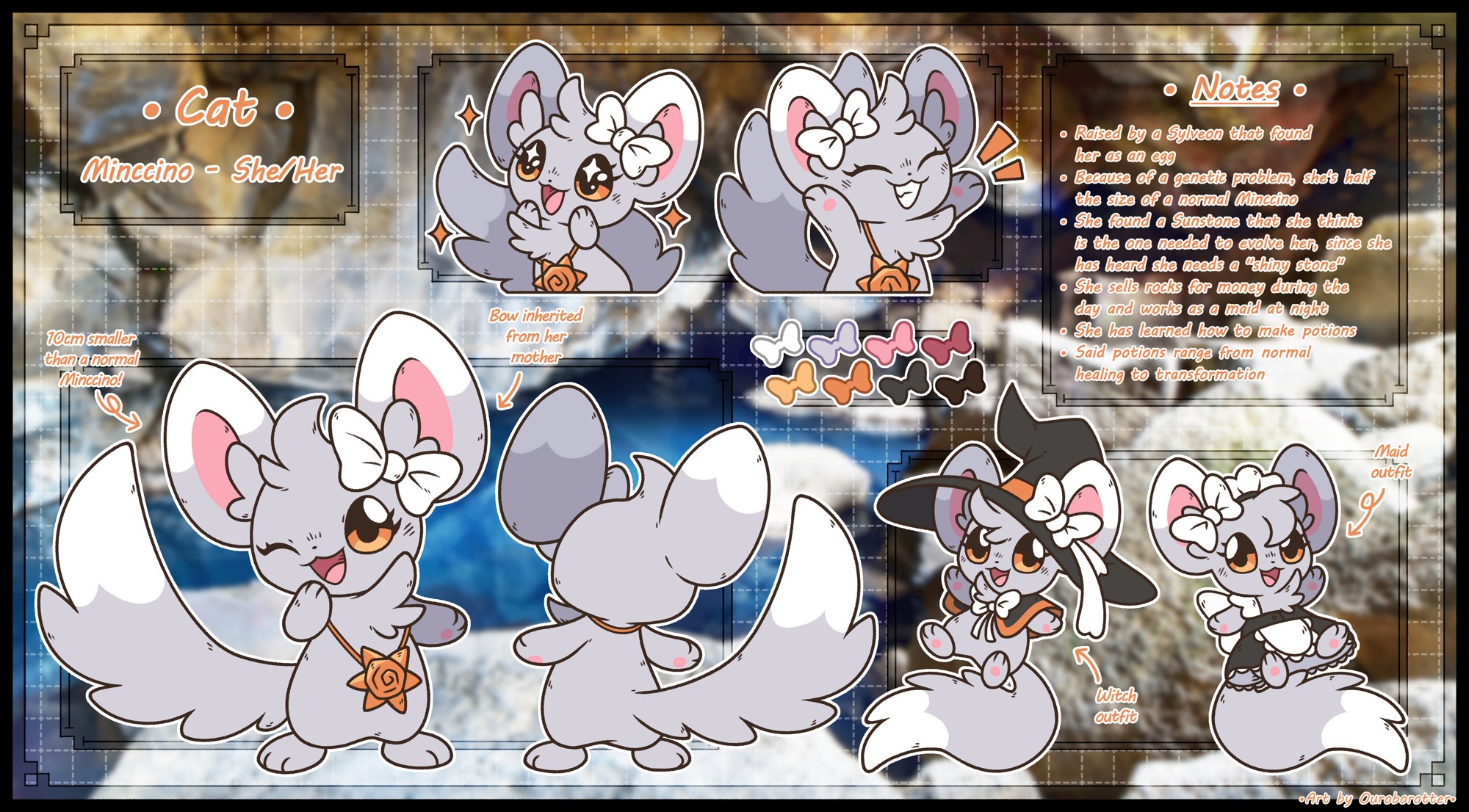 Cat - [Ref Sheet Commission] - By @ouroborotter on Itaku