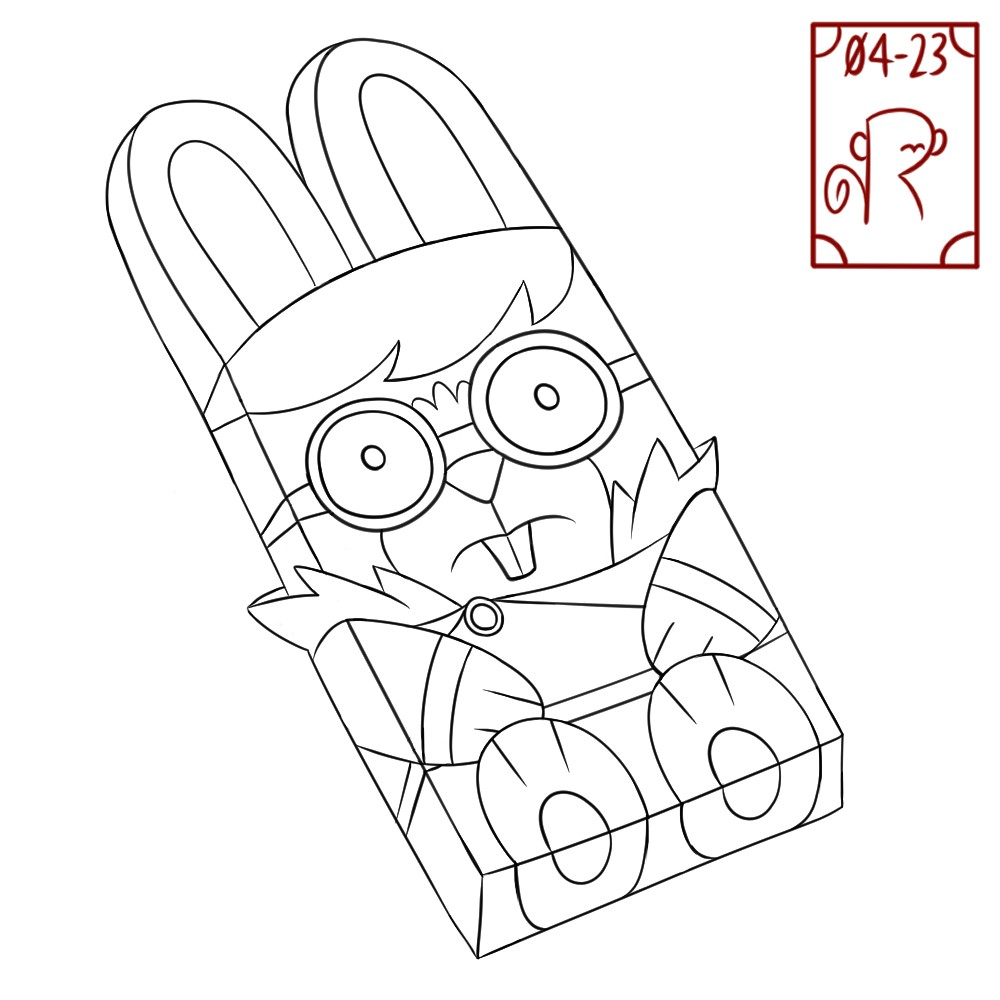 Chocolate Bunny Sketch (Candy Bar TF) By crimsonrune on Itaku
