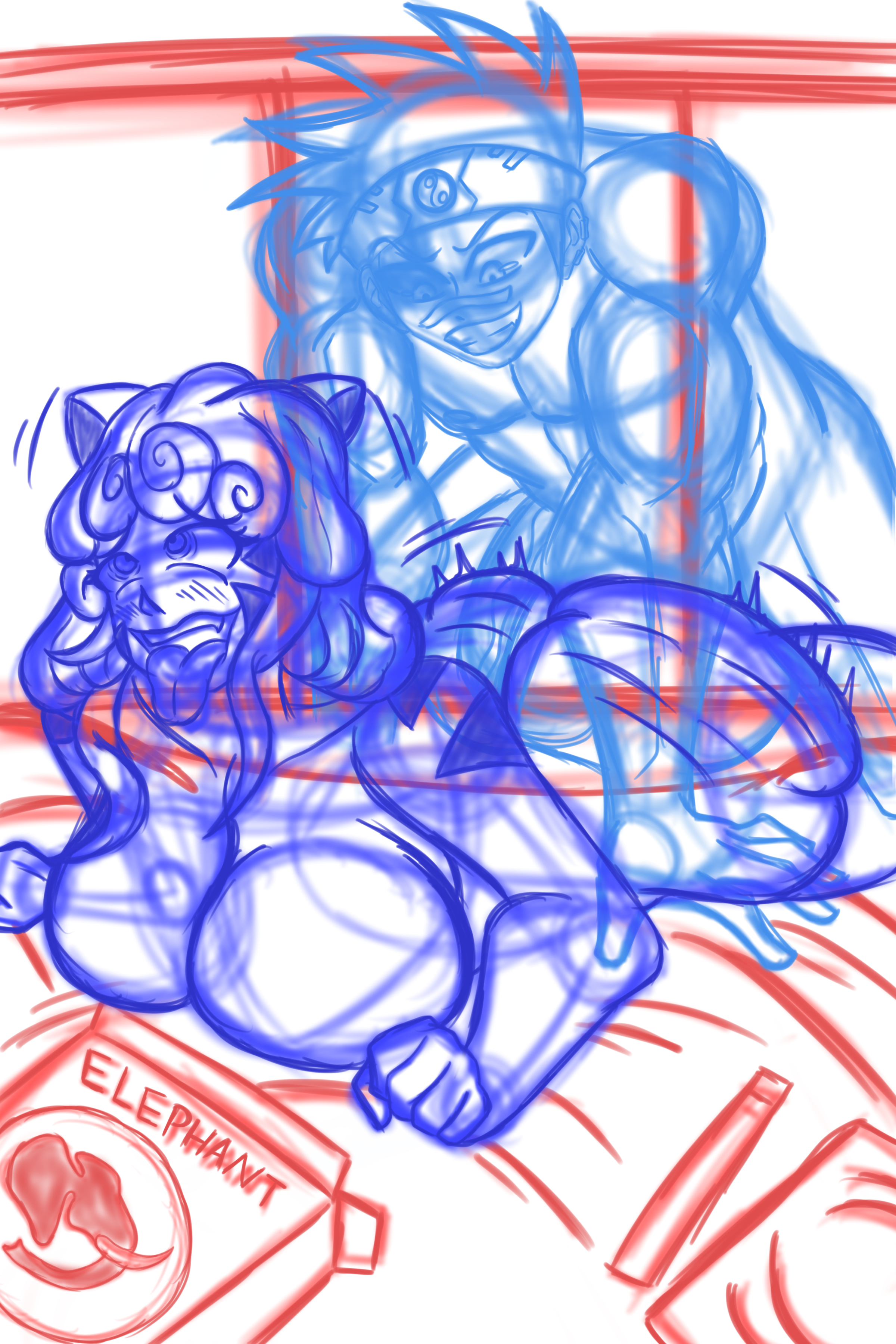 Clap Alien Cheeks Redraw Wip - By @naar99 on Itaku