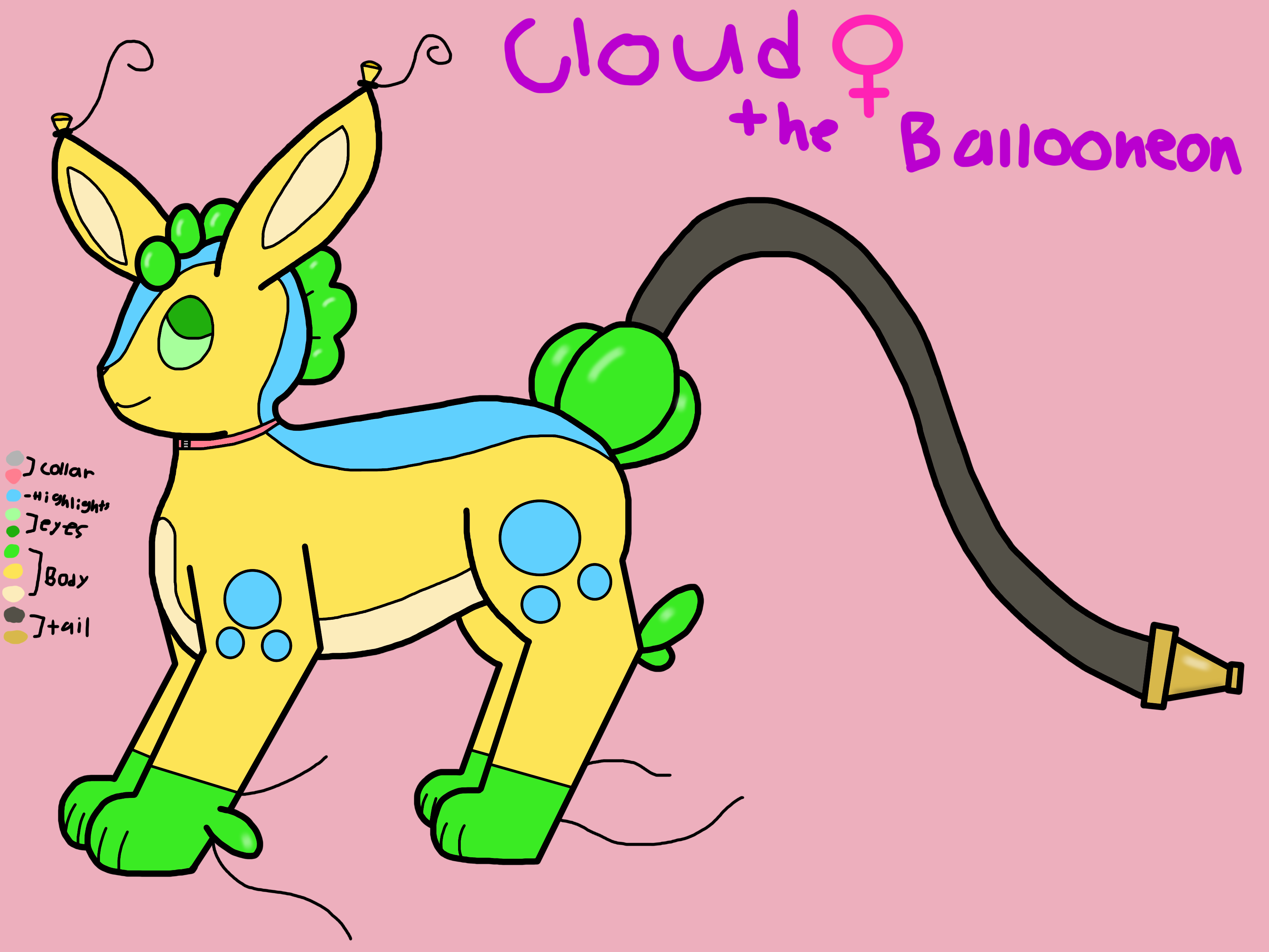 Cloud the Ballooneon! - By @achubbyglaceon on Itaku