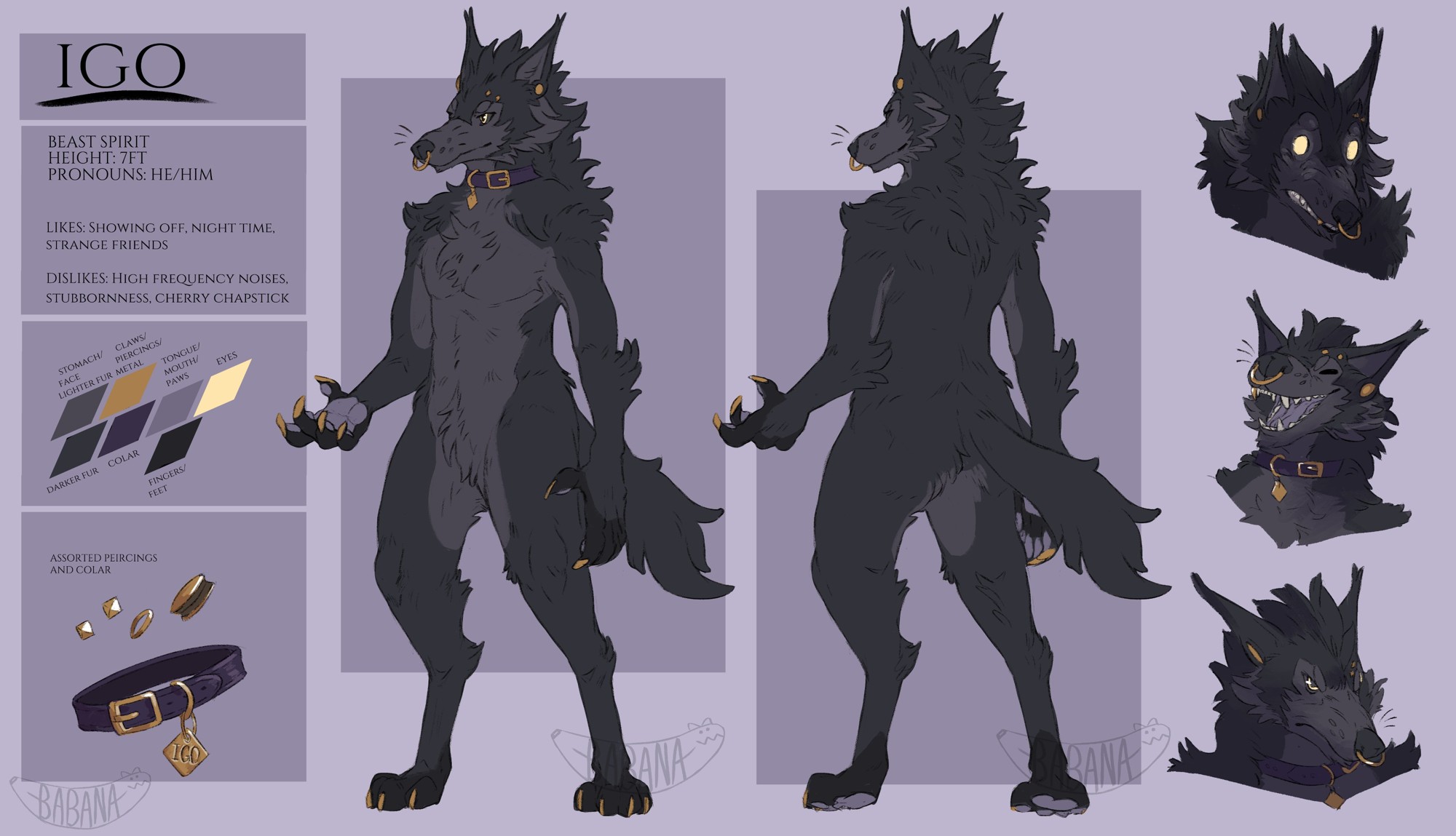 Igo ref sheet Old - By @babanasaur on Itaku