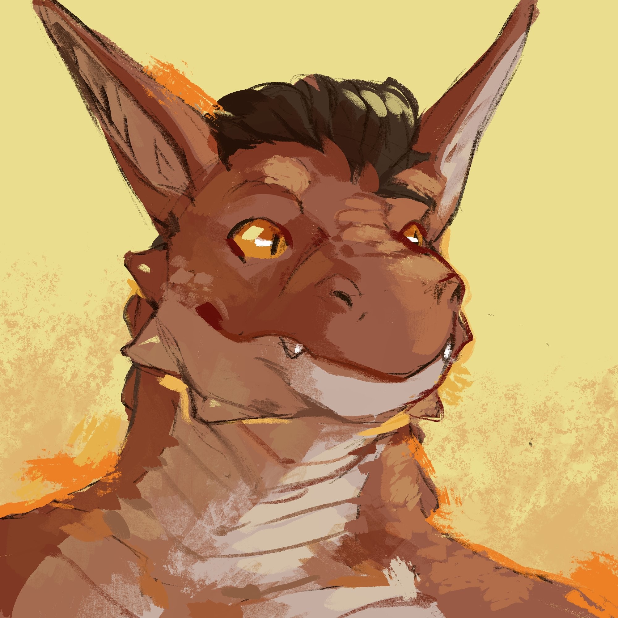 Rumbledrake gift art - By @babanasaur on Itaku
