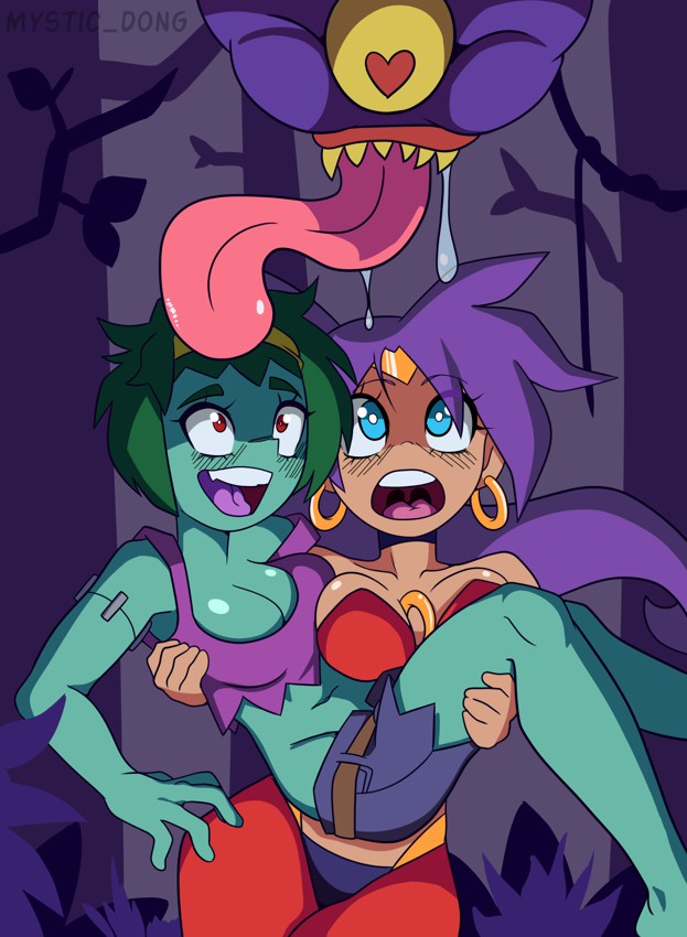 Shantae & Rottytops - By @mystic_dong on Itaku