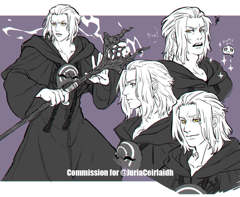 Comission Sketch Page 3 - By @beriuos on Itaku