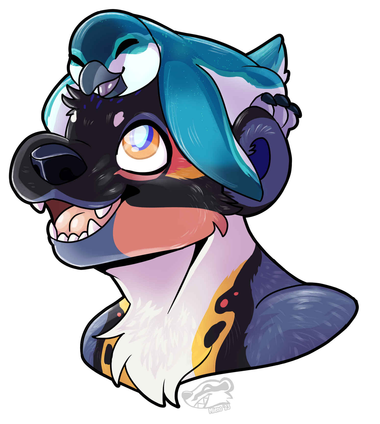 Hey there little buddy (C) - By @mieno on Itaku