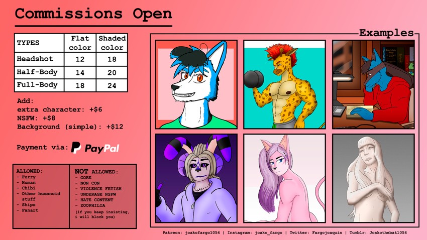 COMMISSIONS OPEN - By @joamori1054 on Itaku