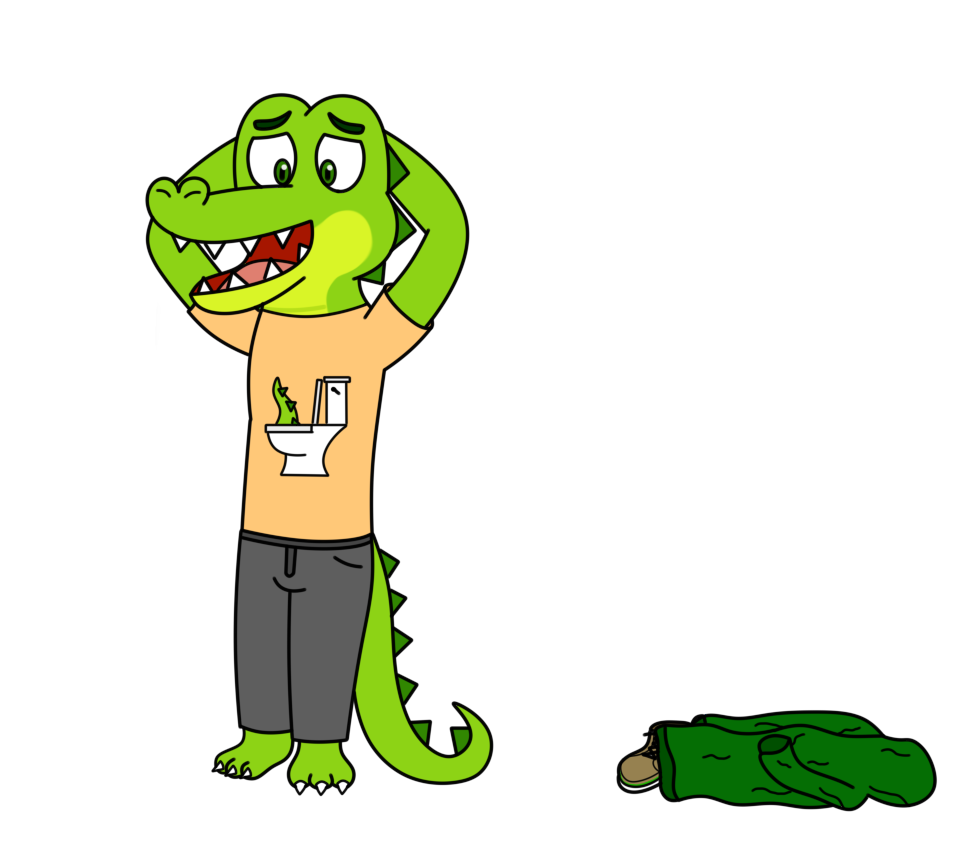 Croc's Strip Game 3 - By @bearsflush on Itaku