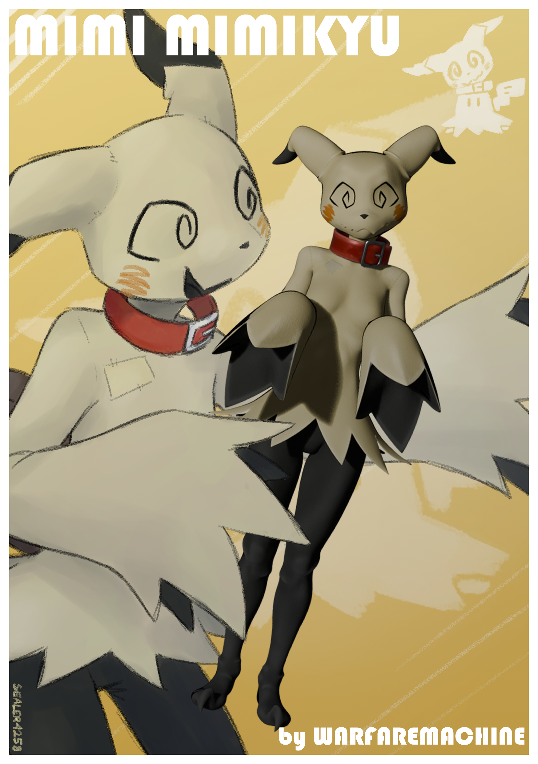 3D Mimikyu by MrWarfareMachine - By @sealer4258 on Itaku