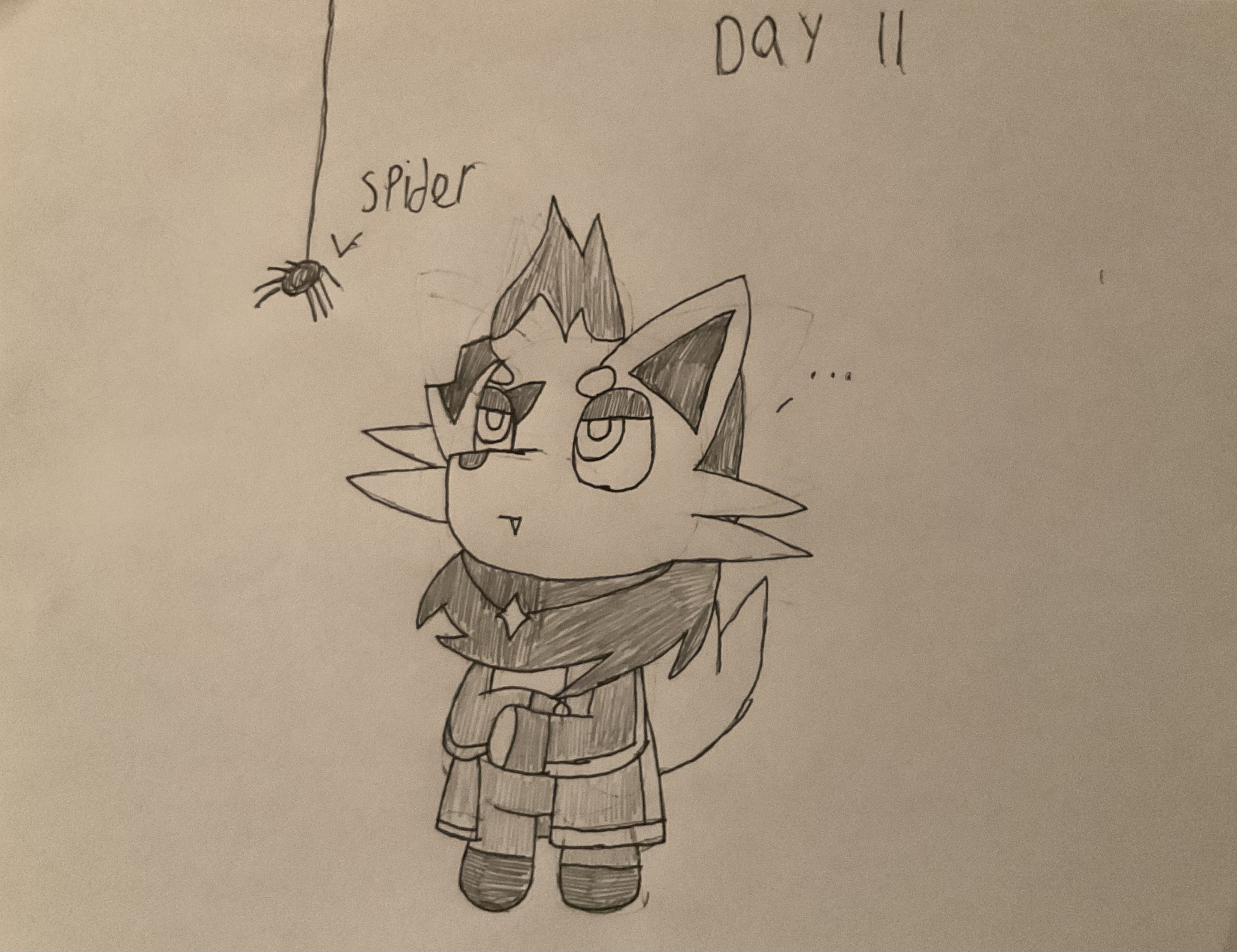 InkTober 23: Day 2 - Spider(s) - By @vengefulwolf5736 on Itaku