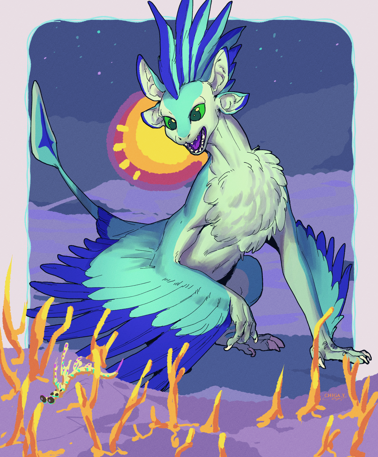 On an Alien Planet - By @gyro on Itaku