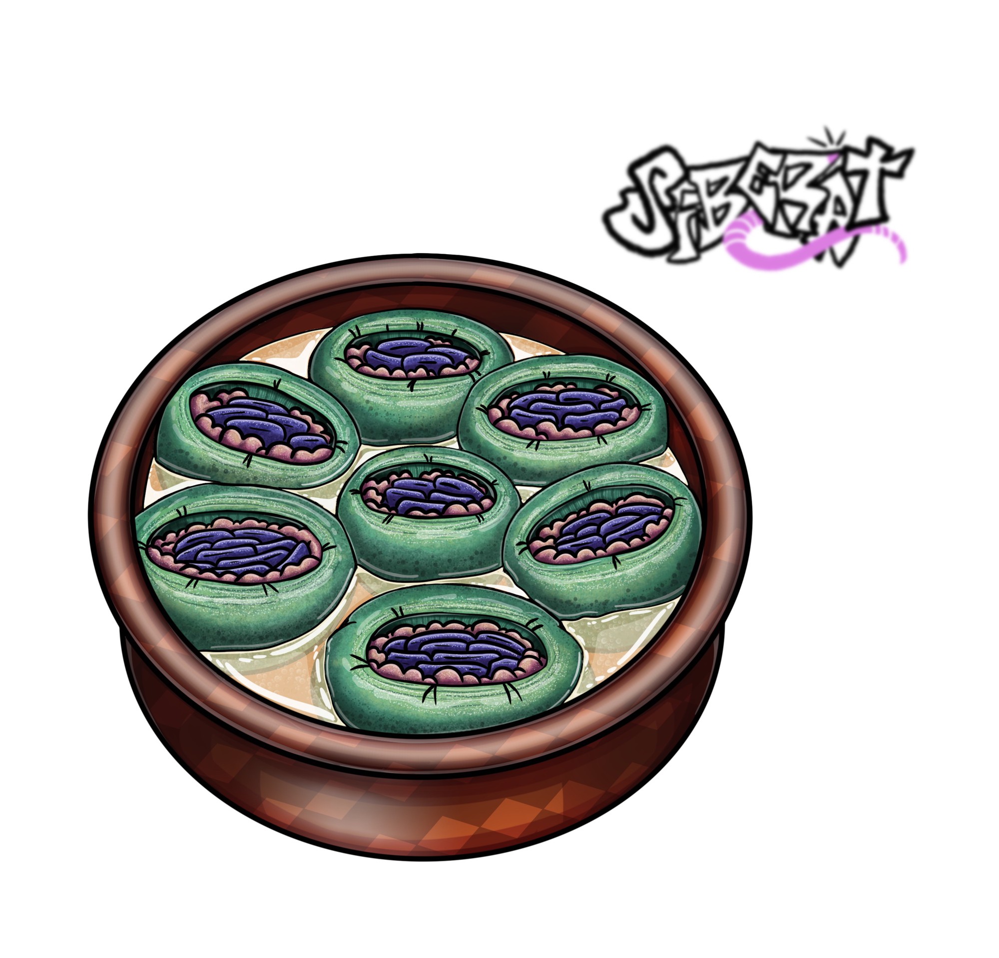 Food illustration 9 - By @siberat on Itaku
