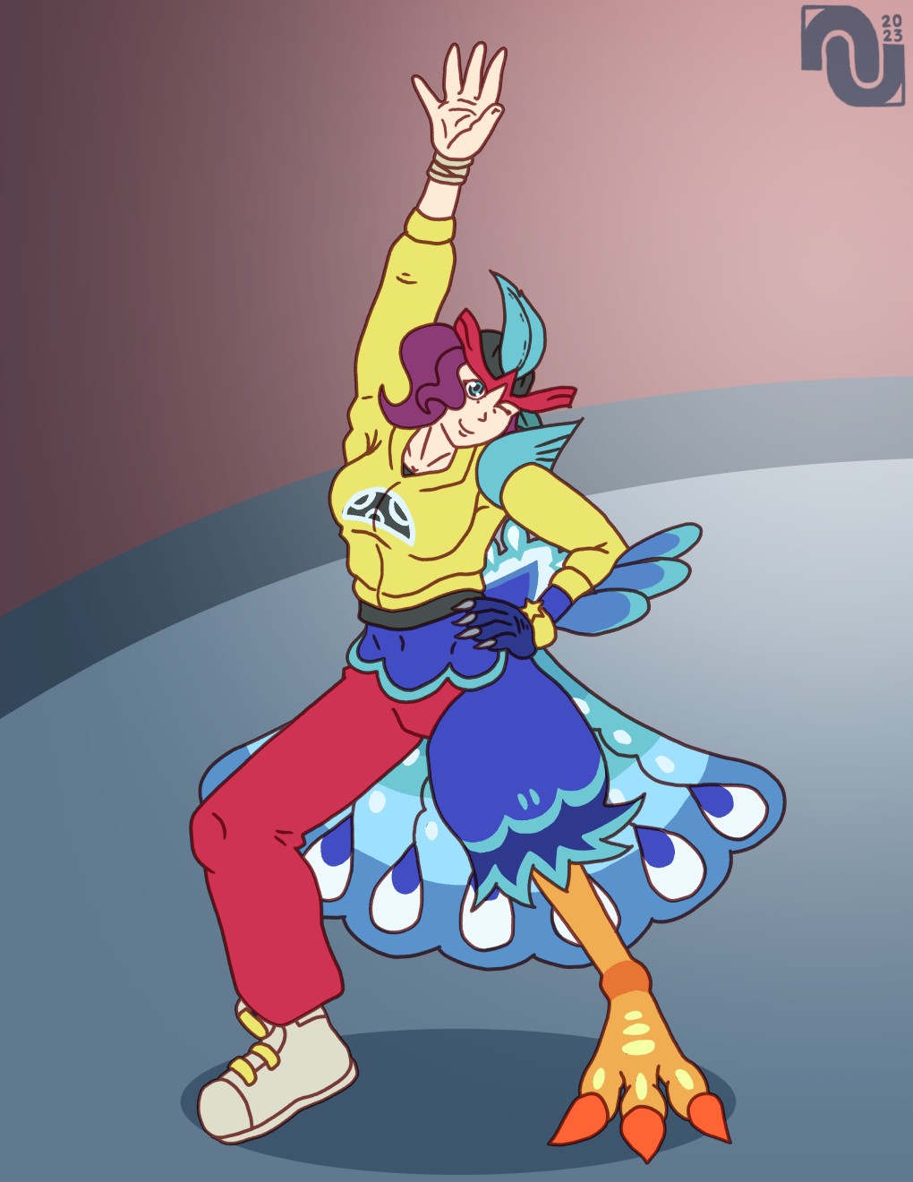 Feather Dance - By @nenanauso on Itaku
