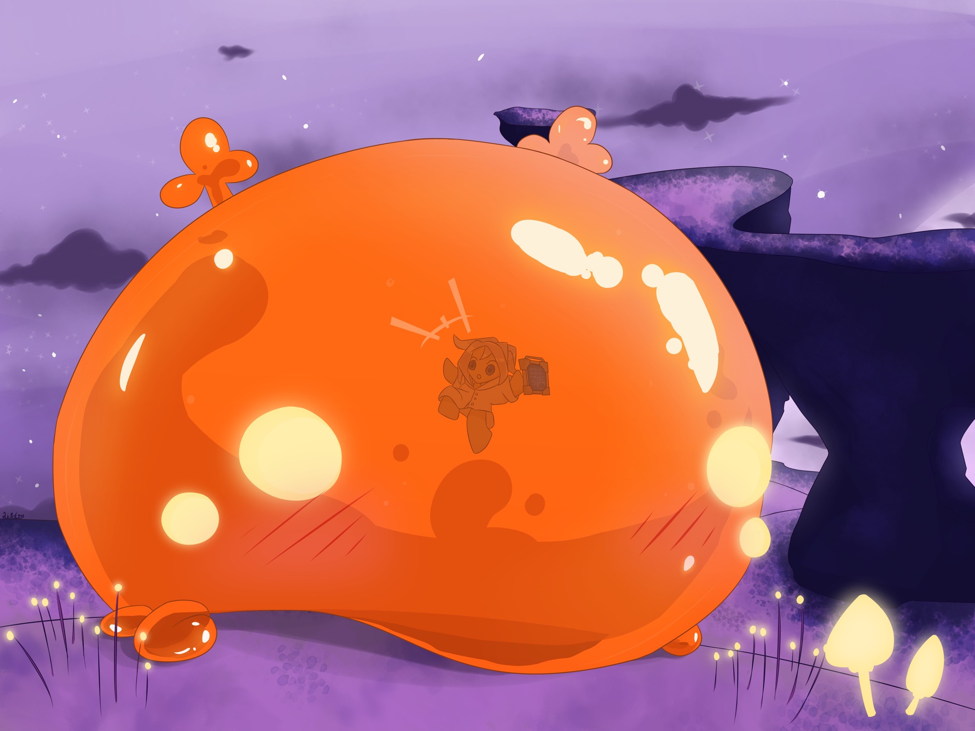 Alien Blob - By @listrymistery on Itaku