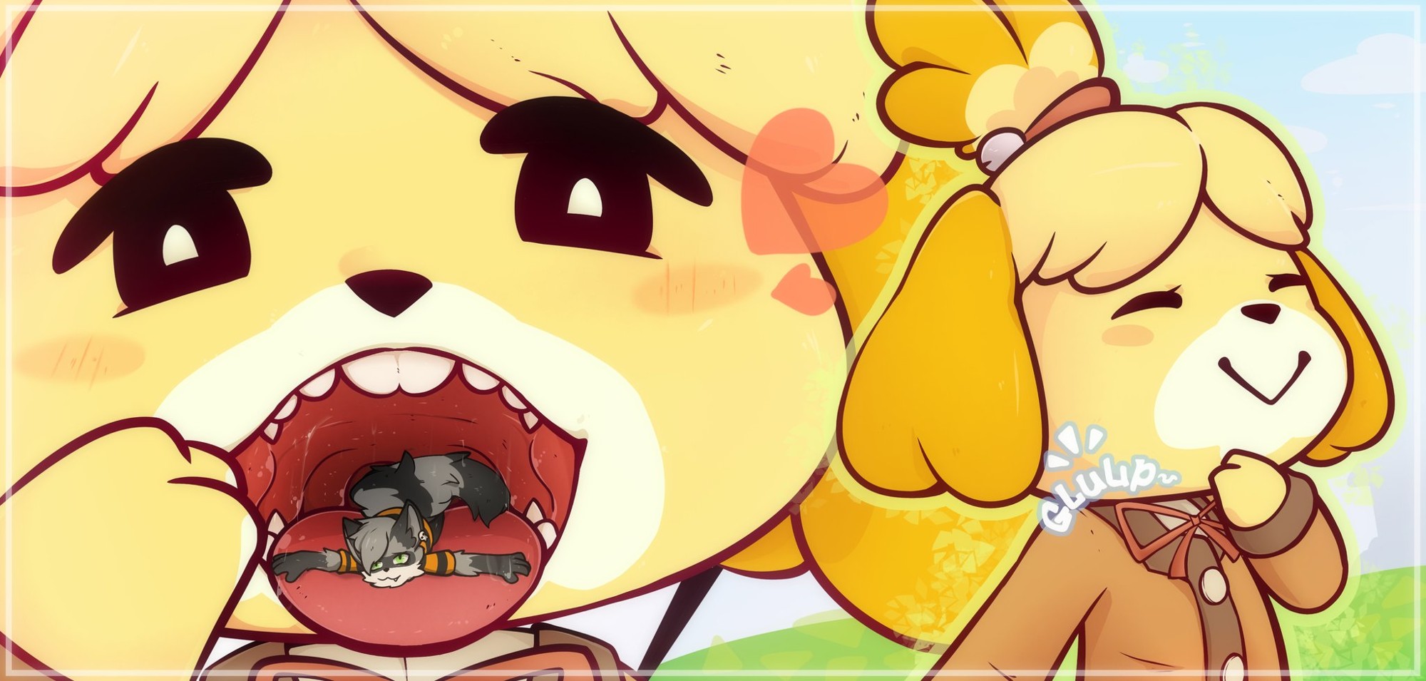 A Snack for Isabelle - By @raccoonvandal on Itaku