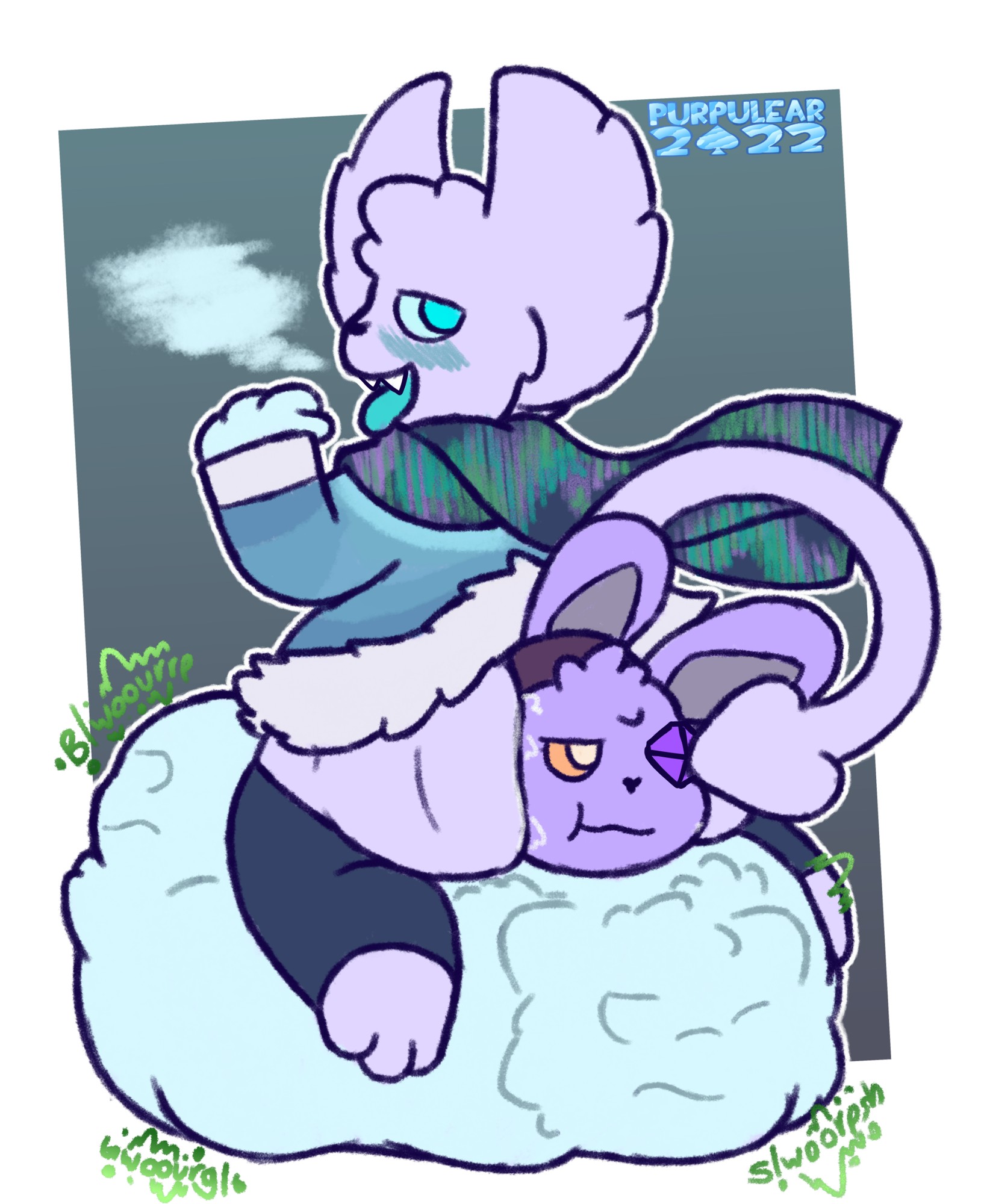 Icy Cave - By @purpulear on Itaku