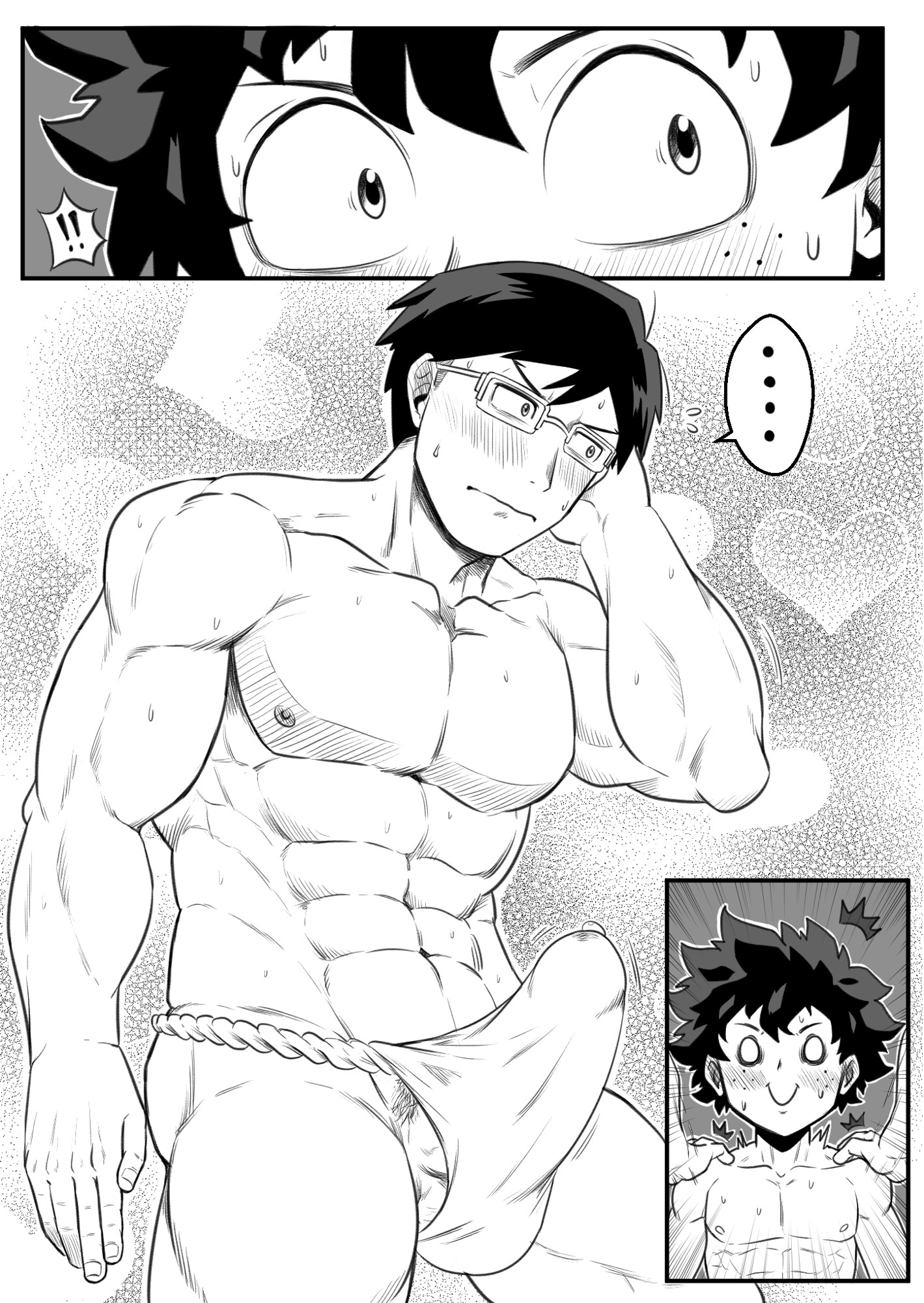 Iida Deku with fundoshi 3 - By @tofuboyz on Itaku.