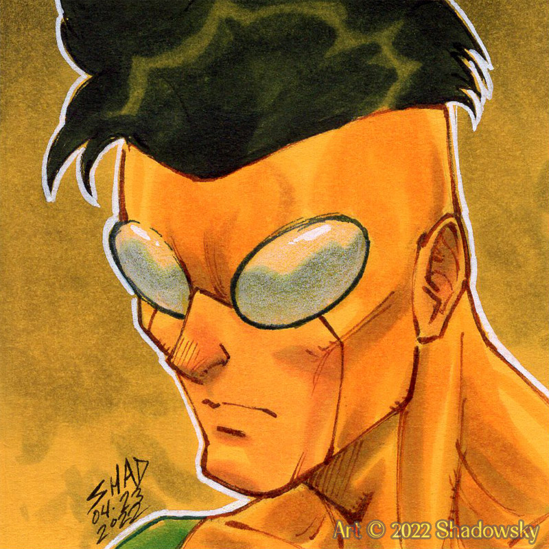Invincible Postit - By @shadowsky on Itaku