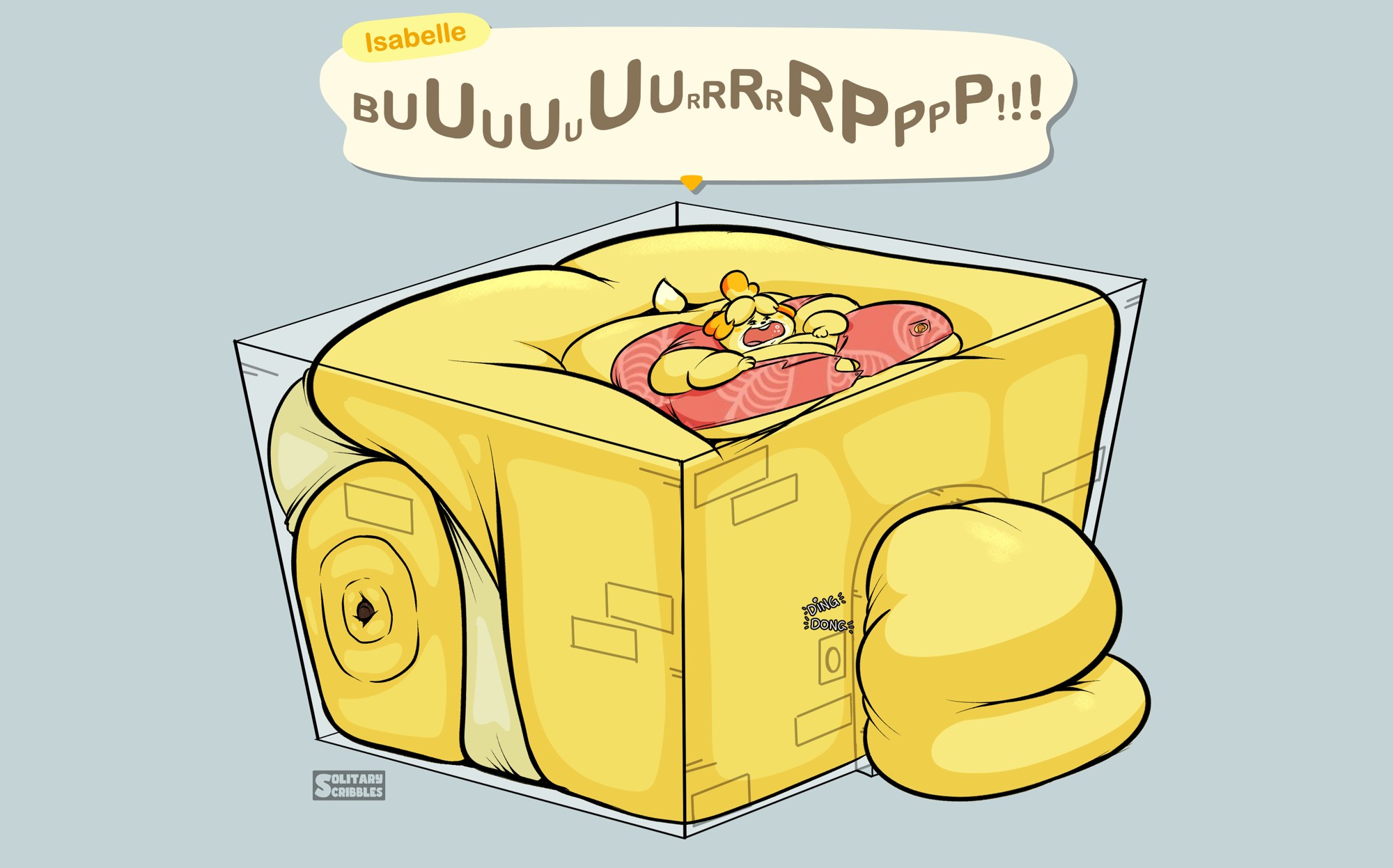 Isabelle (SCL 8-21-23) - By @solitaryscribbles on Itaku