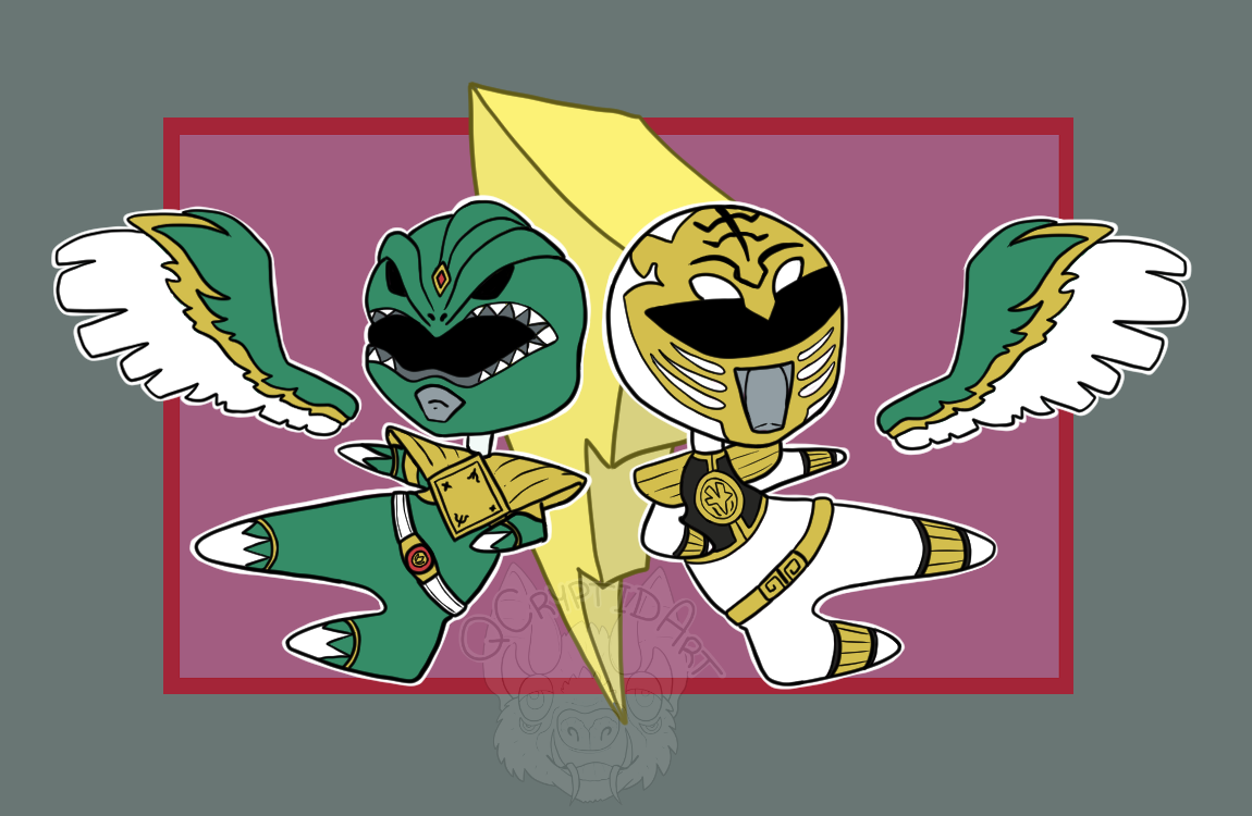 JDF Power Rangers Tribute - By @quirkycryptid on Itaku
