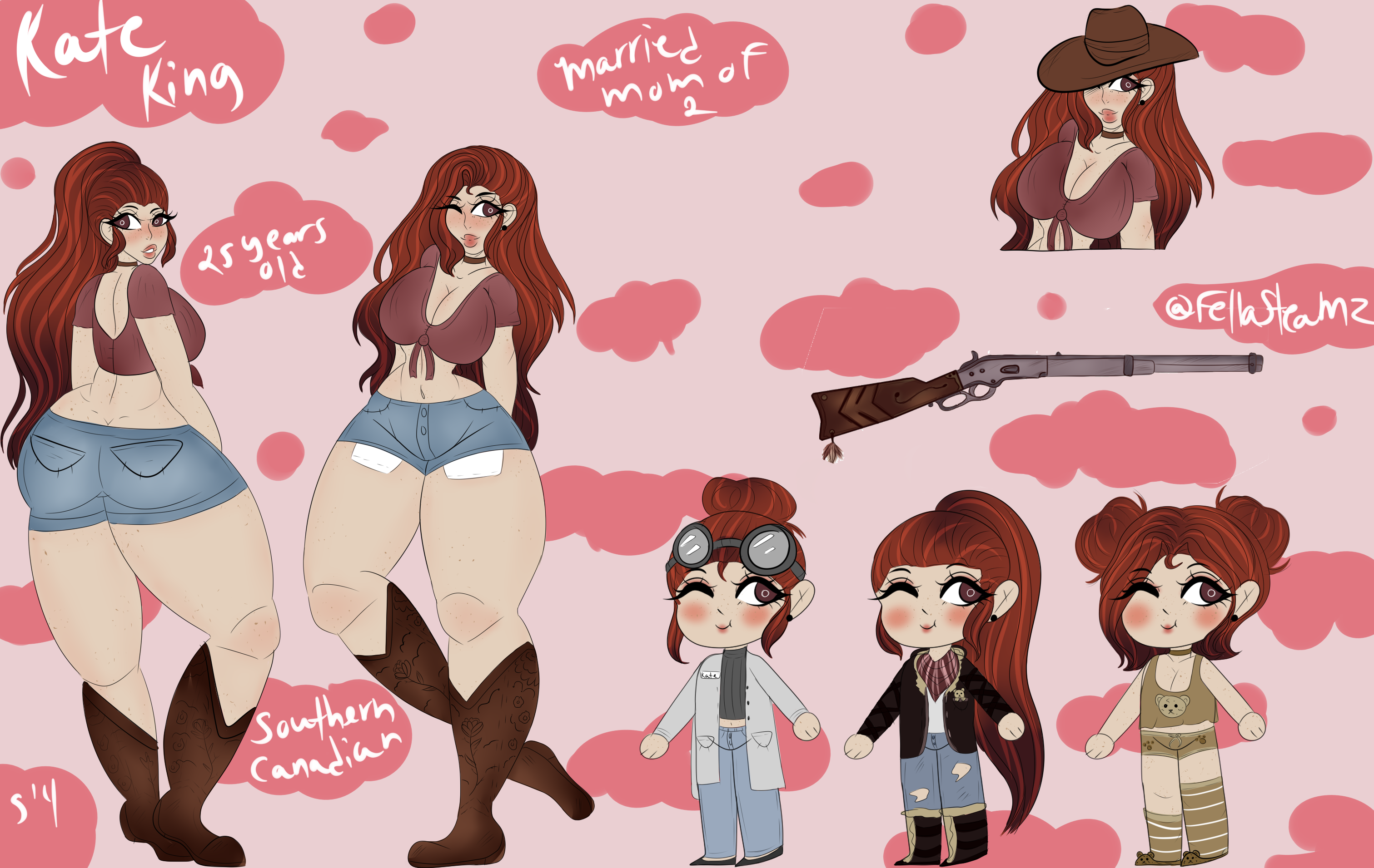 Kate King Ref Sheet - By @fellasteamz on Itaku