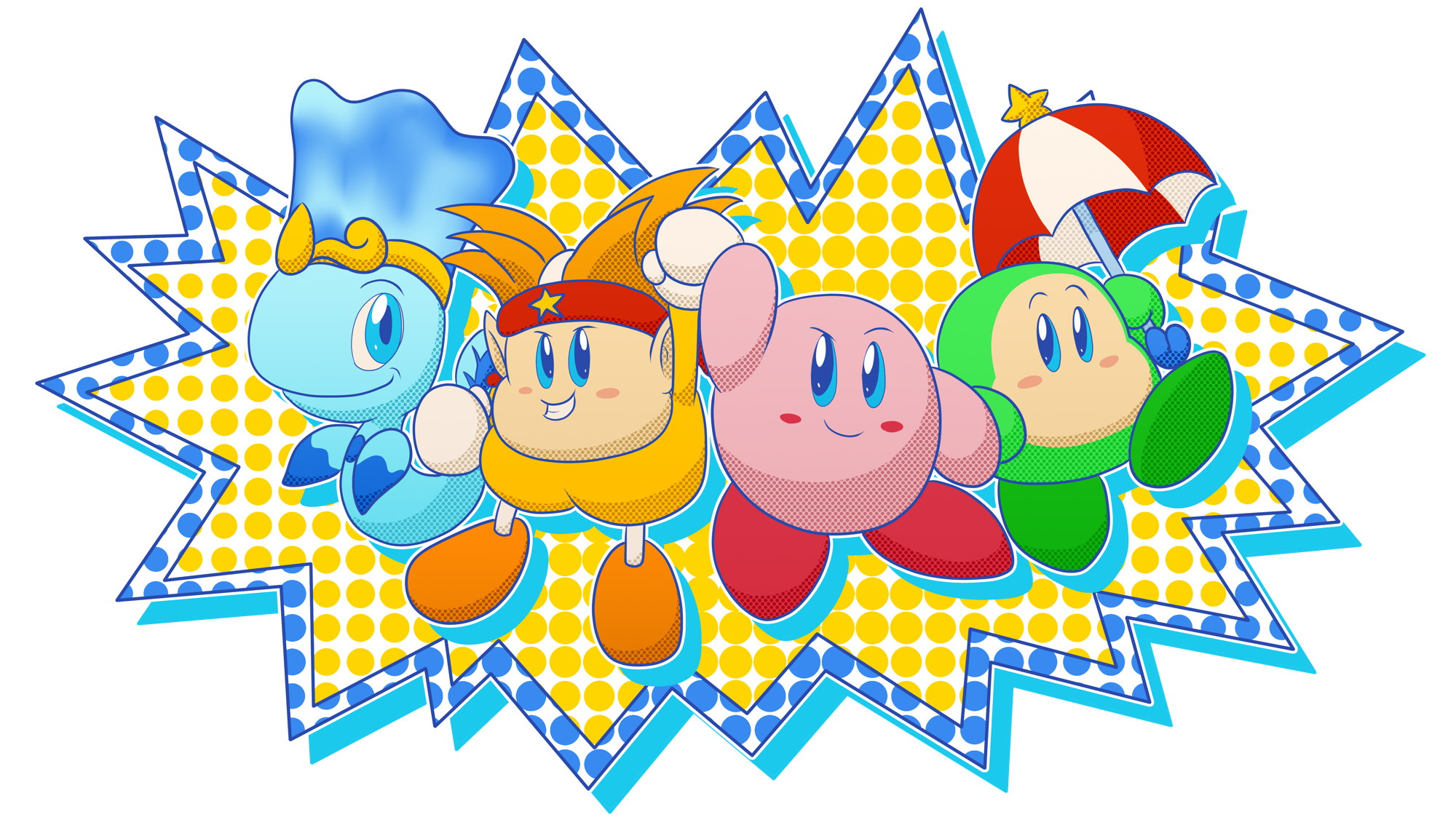 Kirby and the Allies of the Star Variety By bigdaddydowney on Itaku