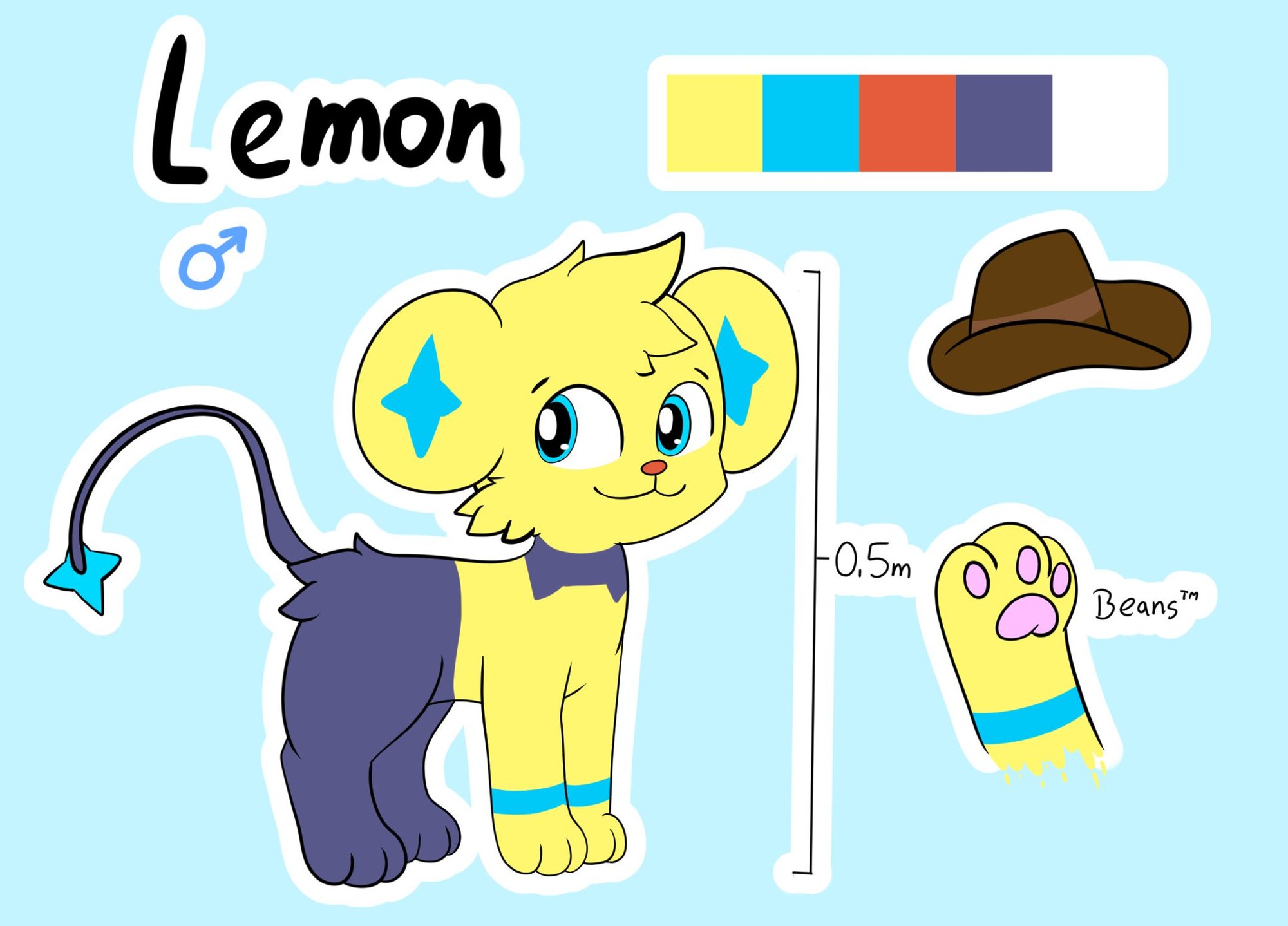 Lemon ref sheet - By @achiever101 on Itaku
