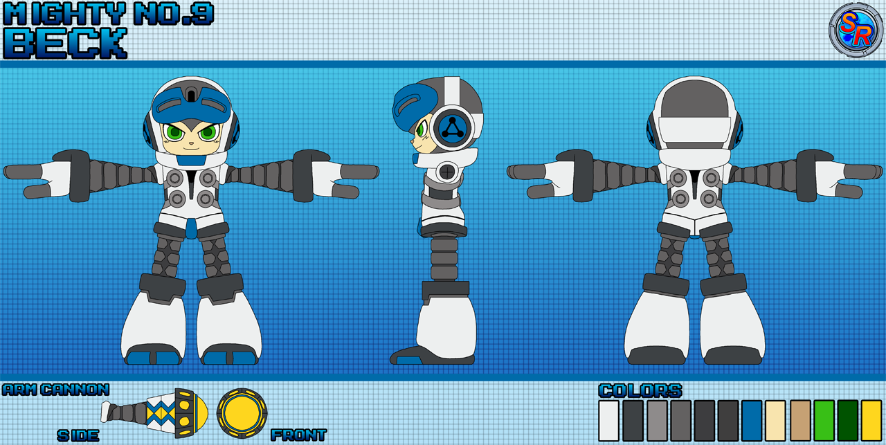 Mighty No.9 Beck Reference Sheet (2022) - By @ryoothesakuling on Itaku