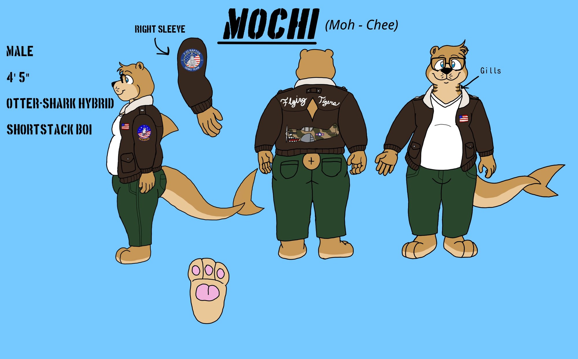 Mochi Ref Sheet - By @mochi-otter on Itaku